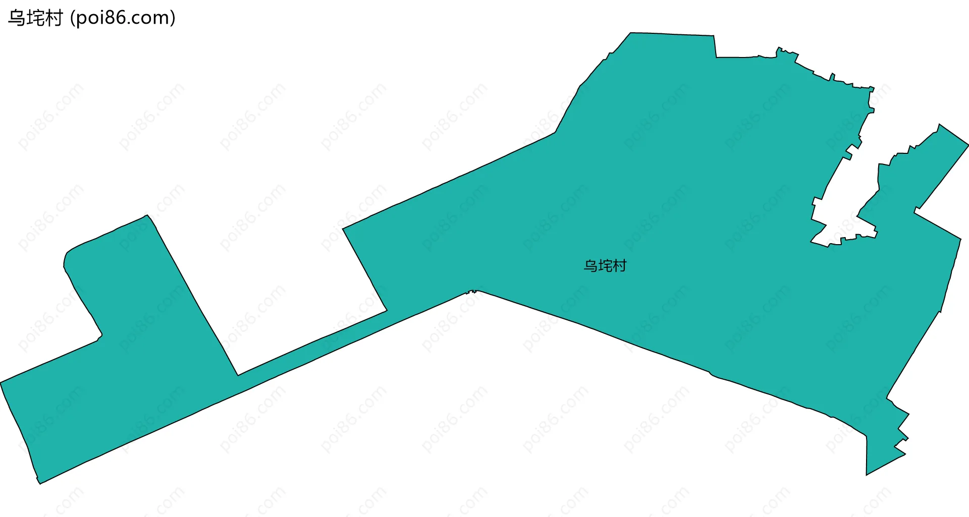 乌垞村边界地图