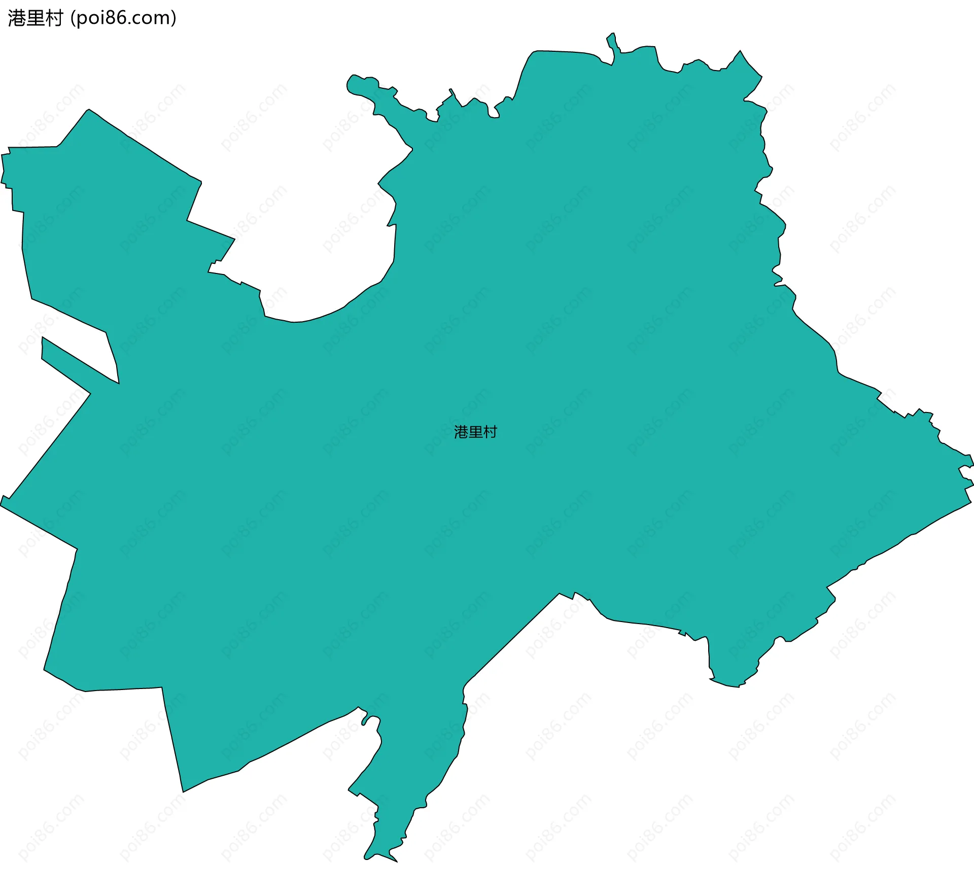 港里村边界地图