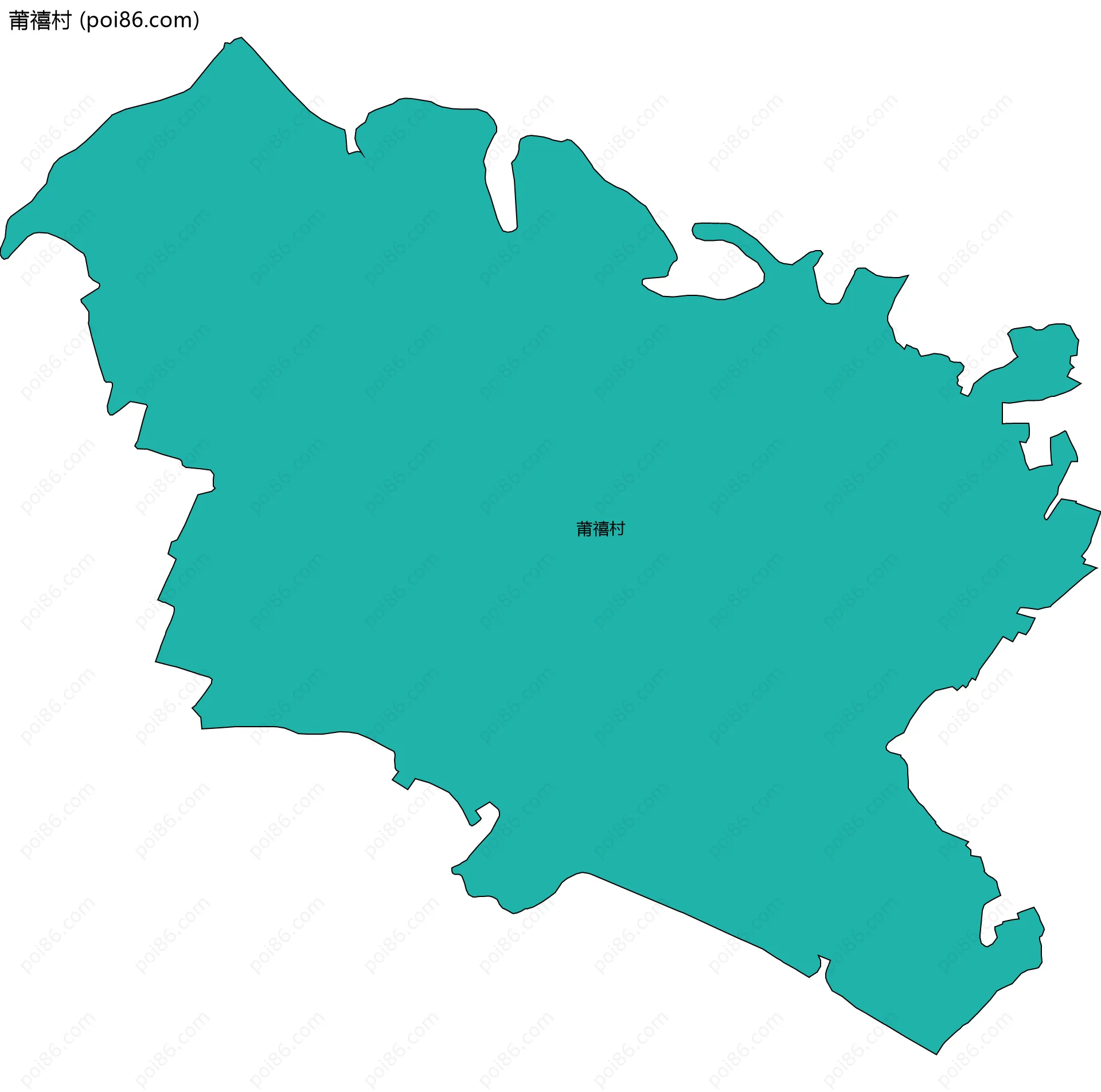 莆禧村边界地图