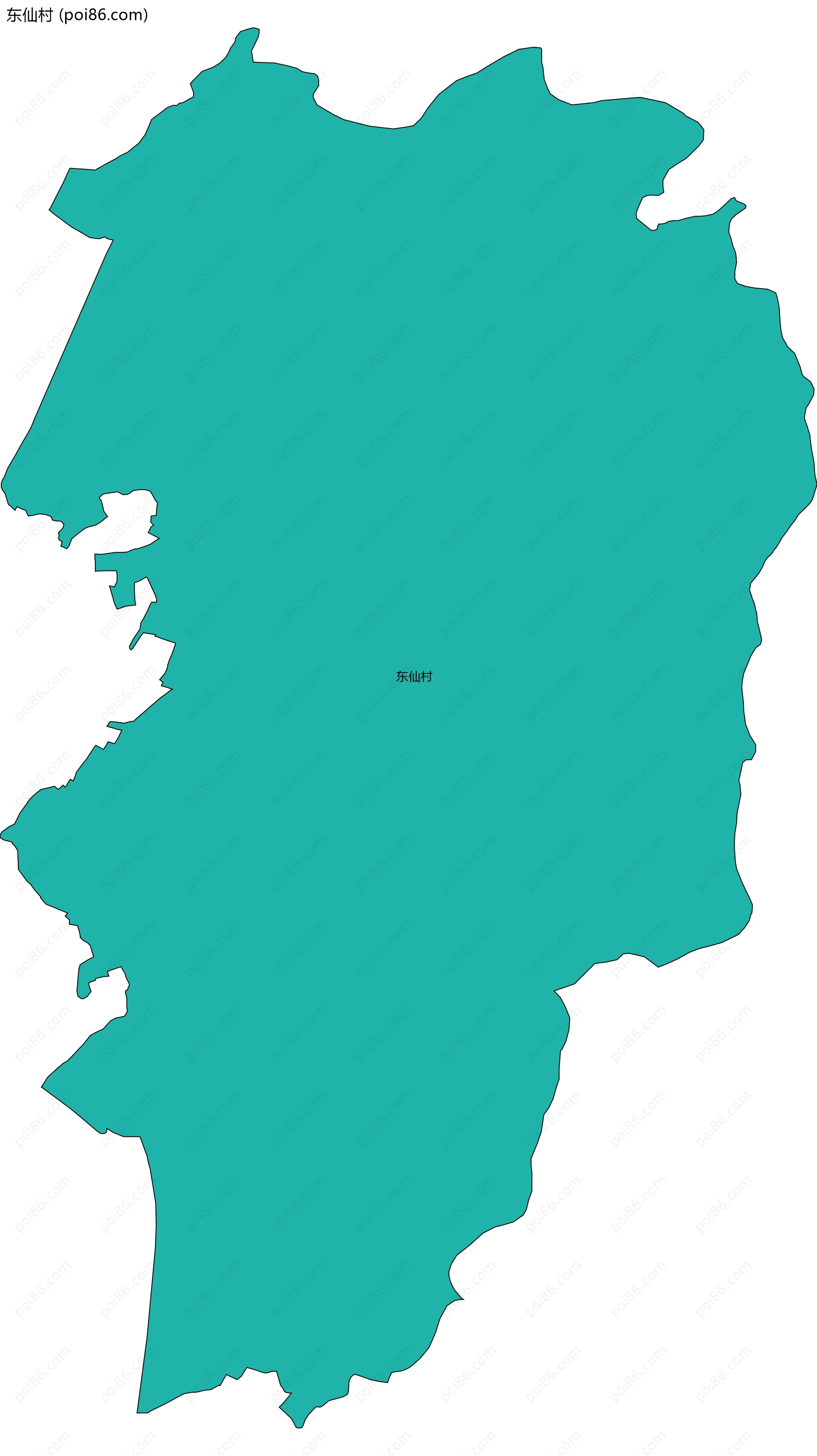 东仙村边界地图