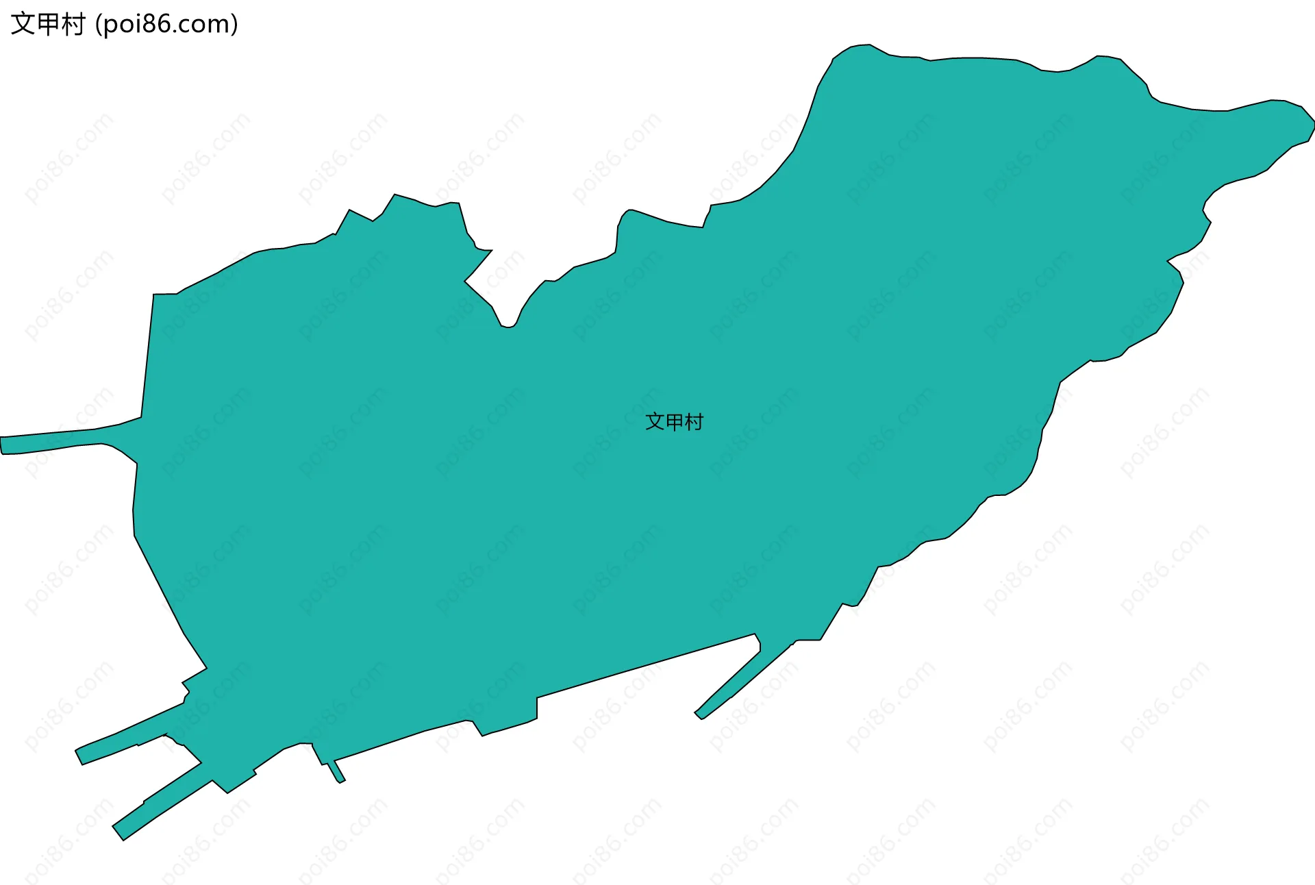 文甲村边界地图