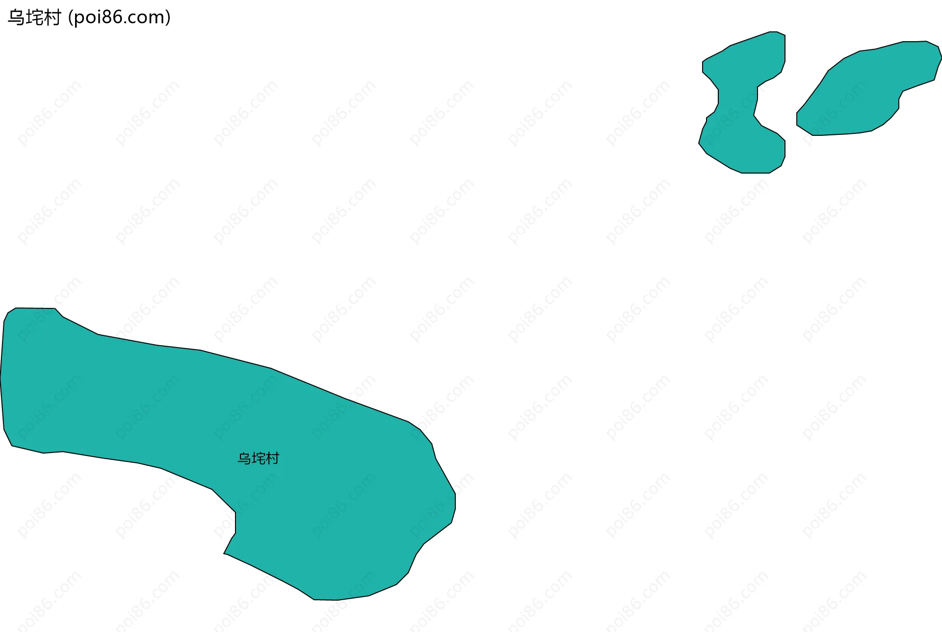 乌垞村边界地图