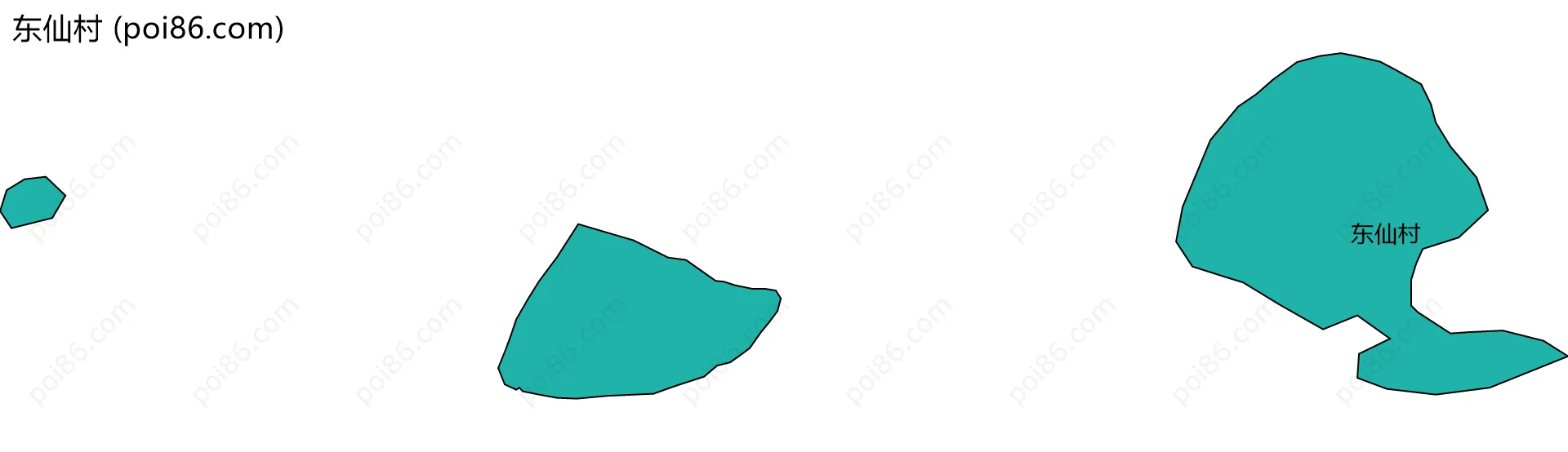 东仙村边界地图