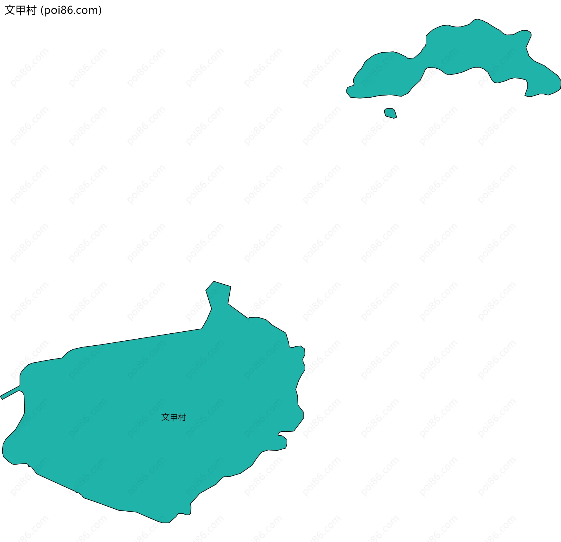 文甲村边界地图