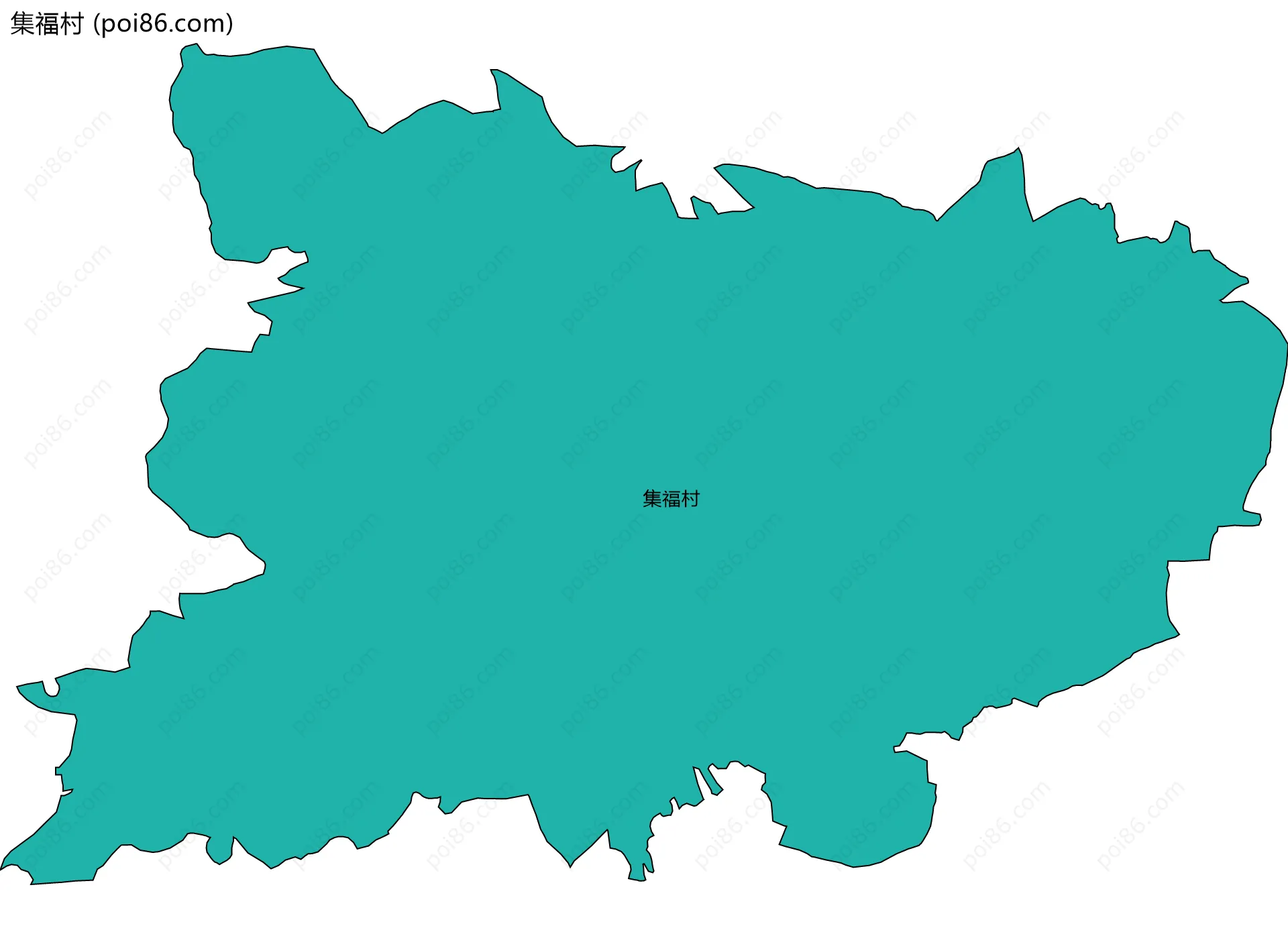 集福村边界地图