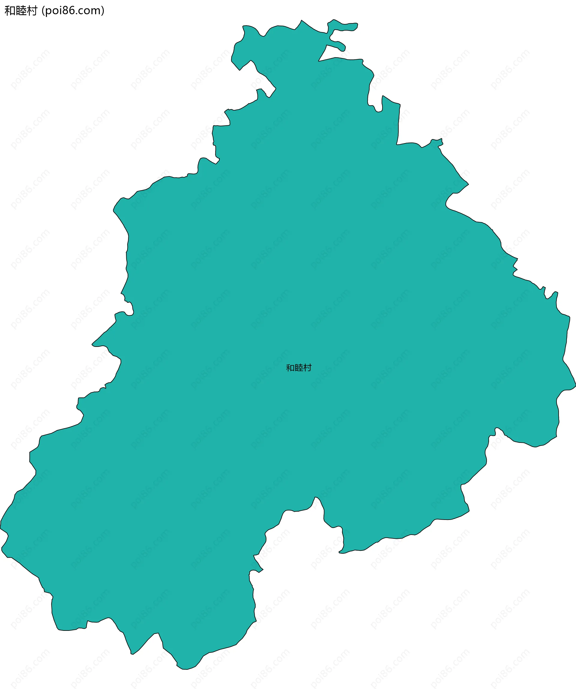和睦村边界地图