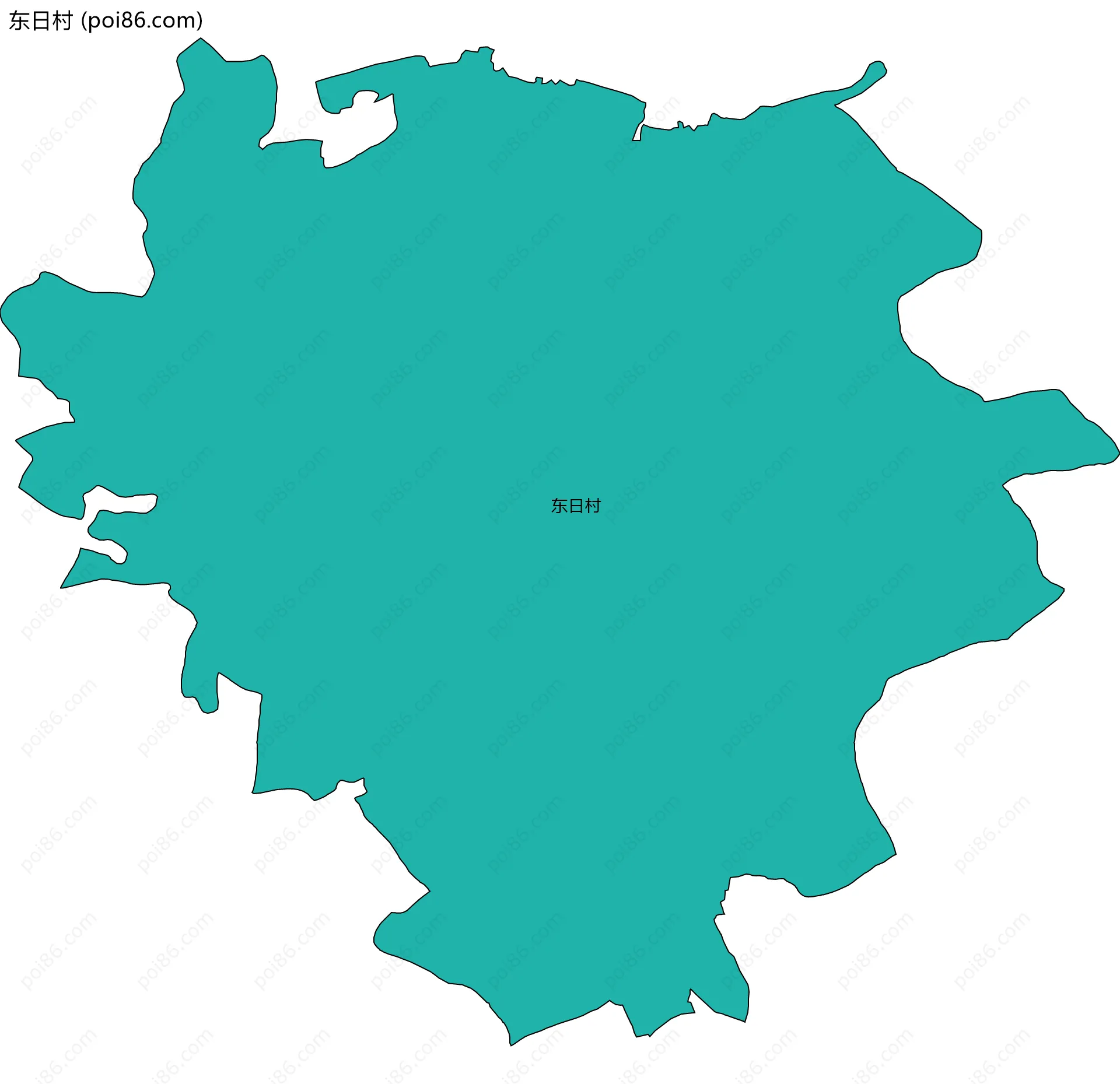 东日村边界地图