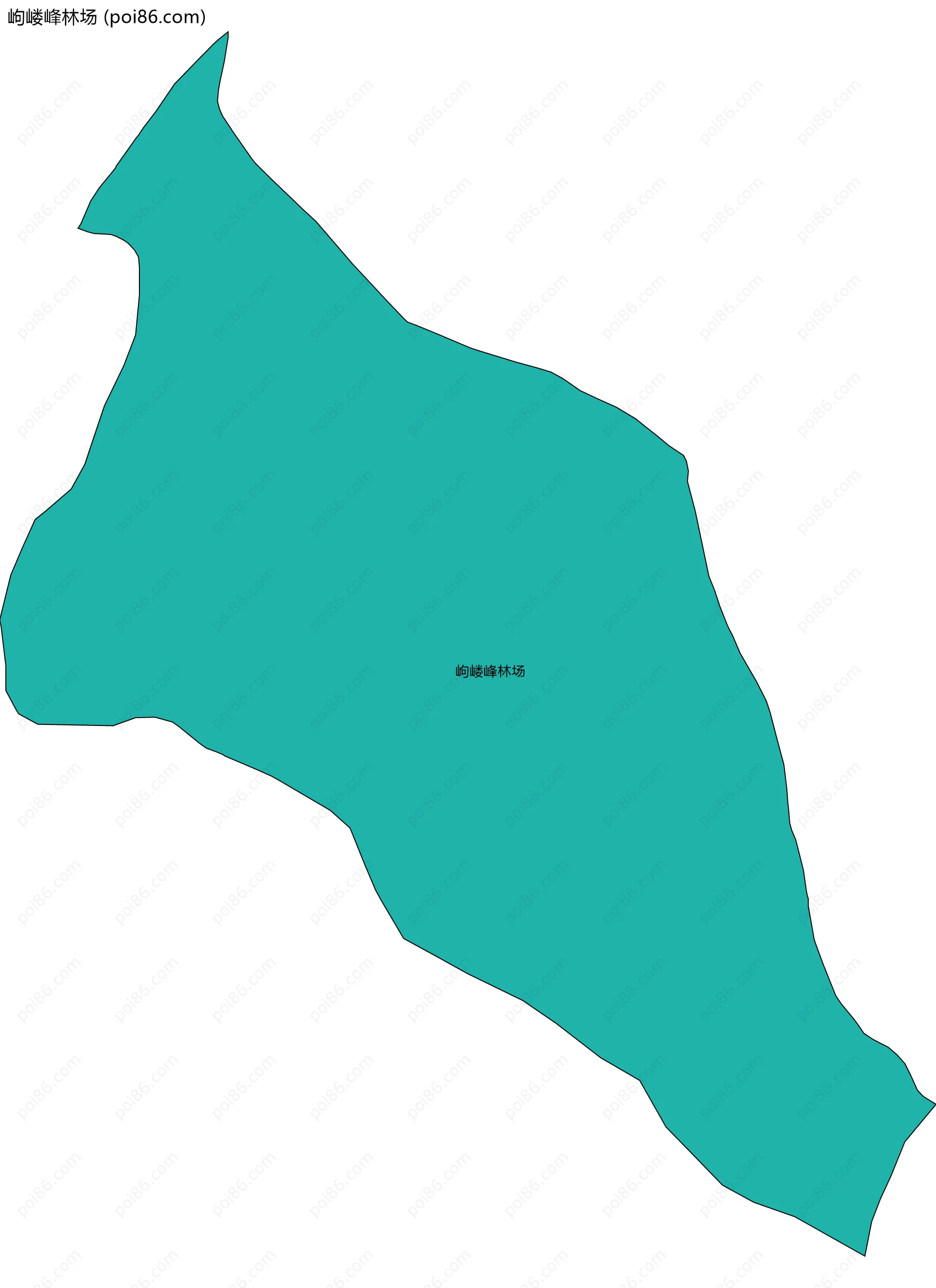 岣嵝峰林场边界地图