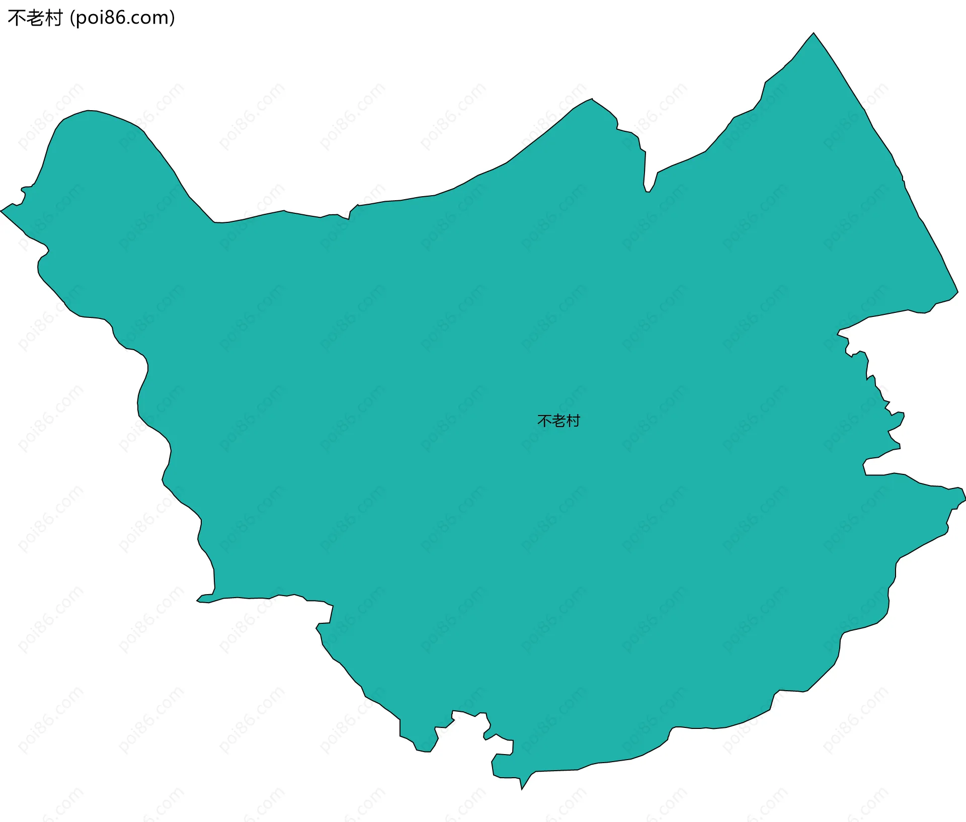 不老村边界地图