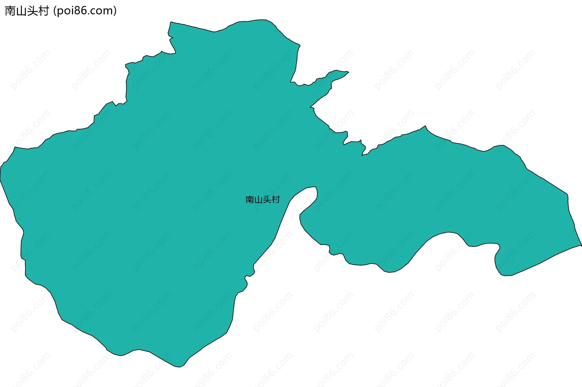 南山头村边界地图