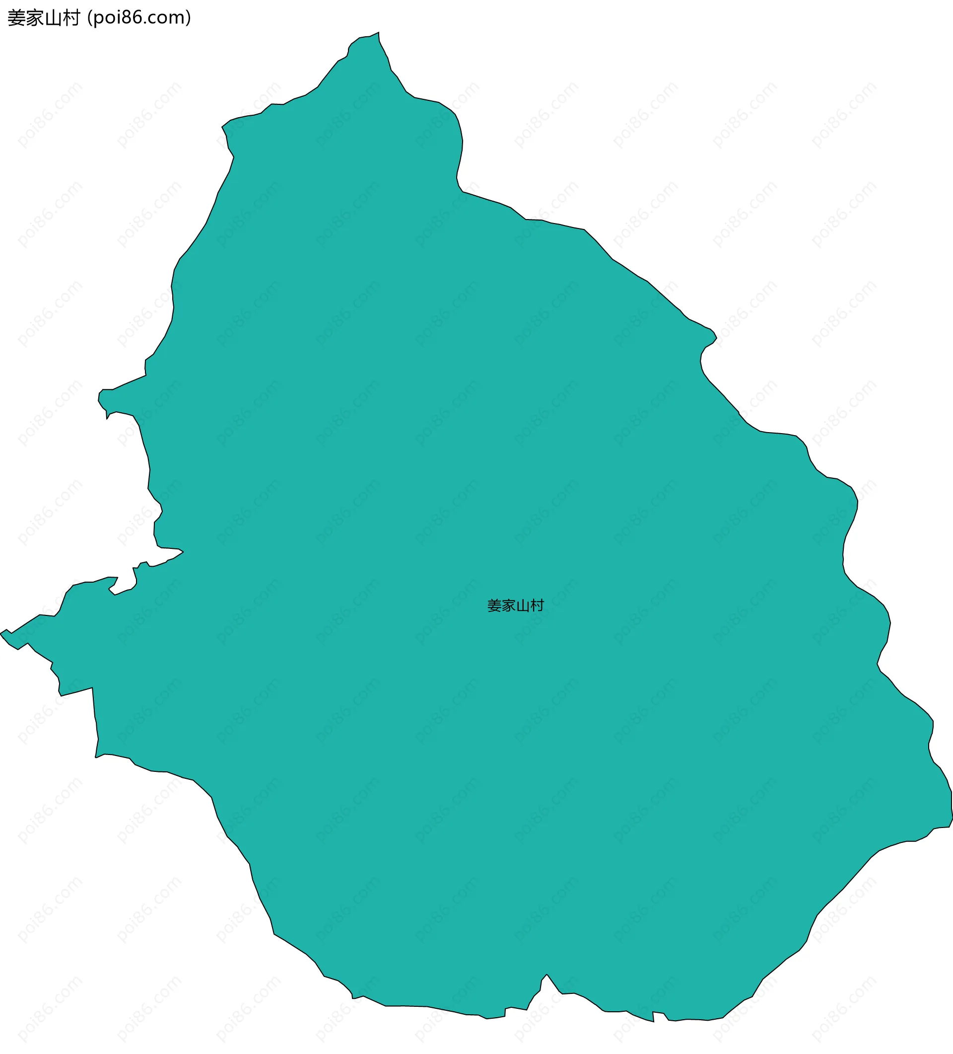 姜家山村边界地图