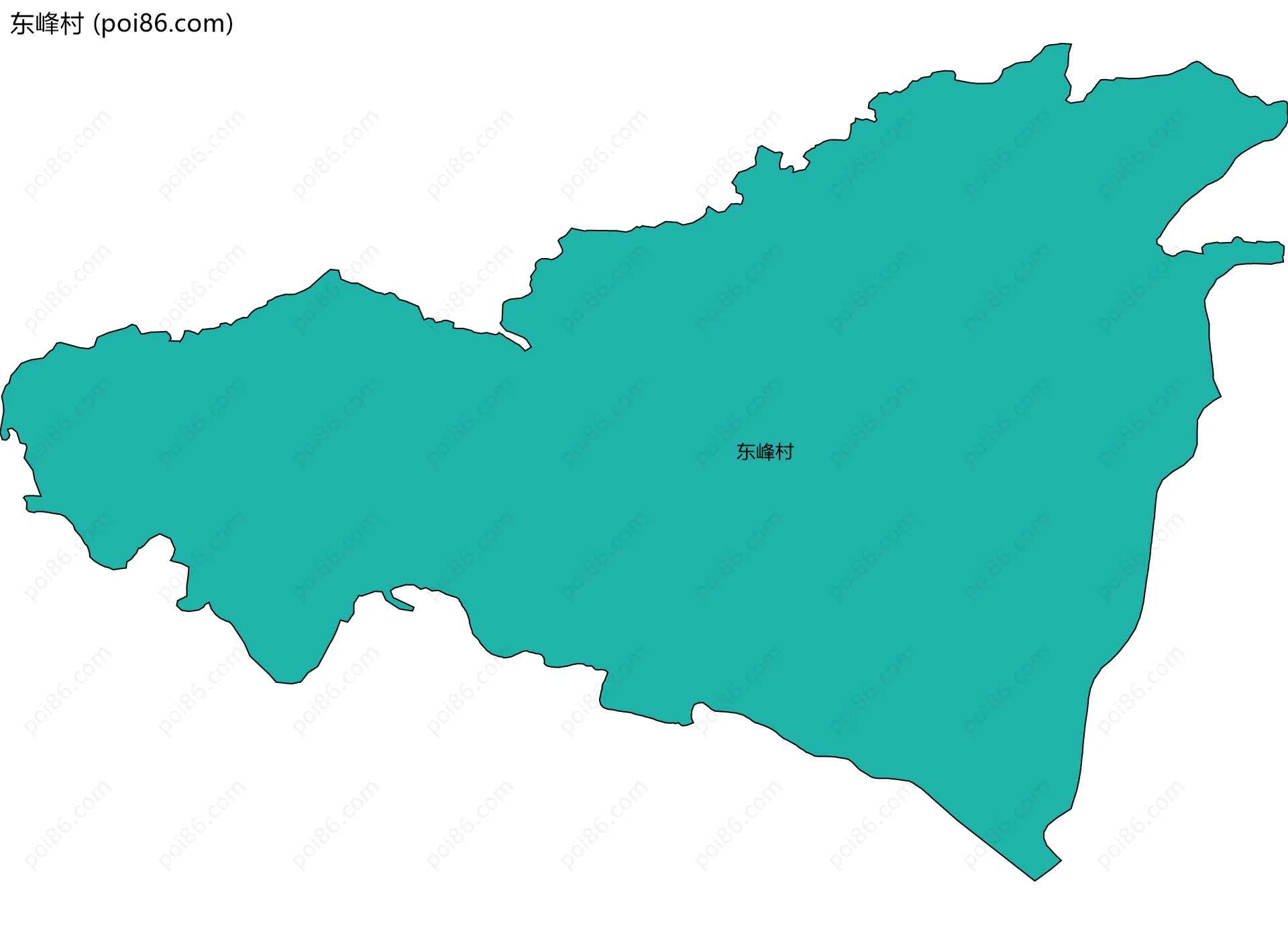 东峰村边界地图