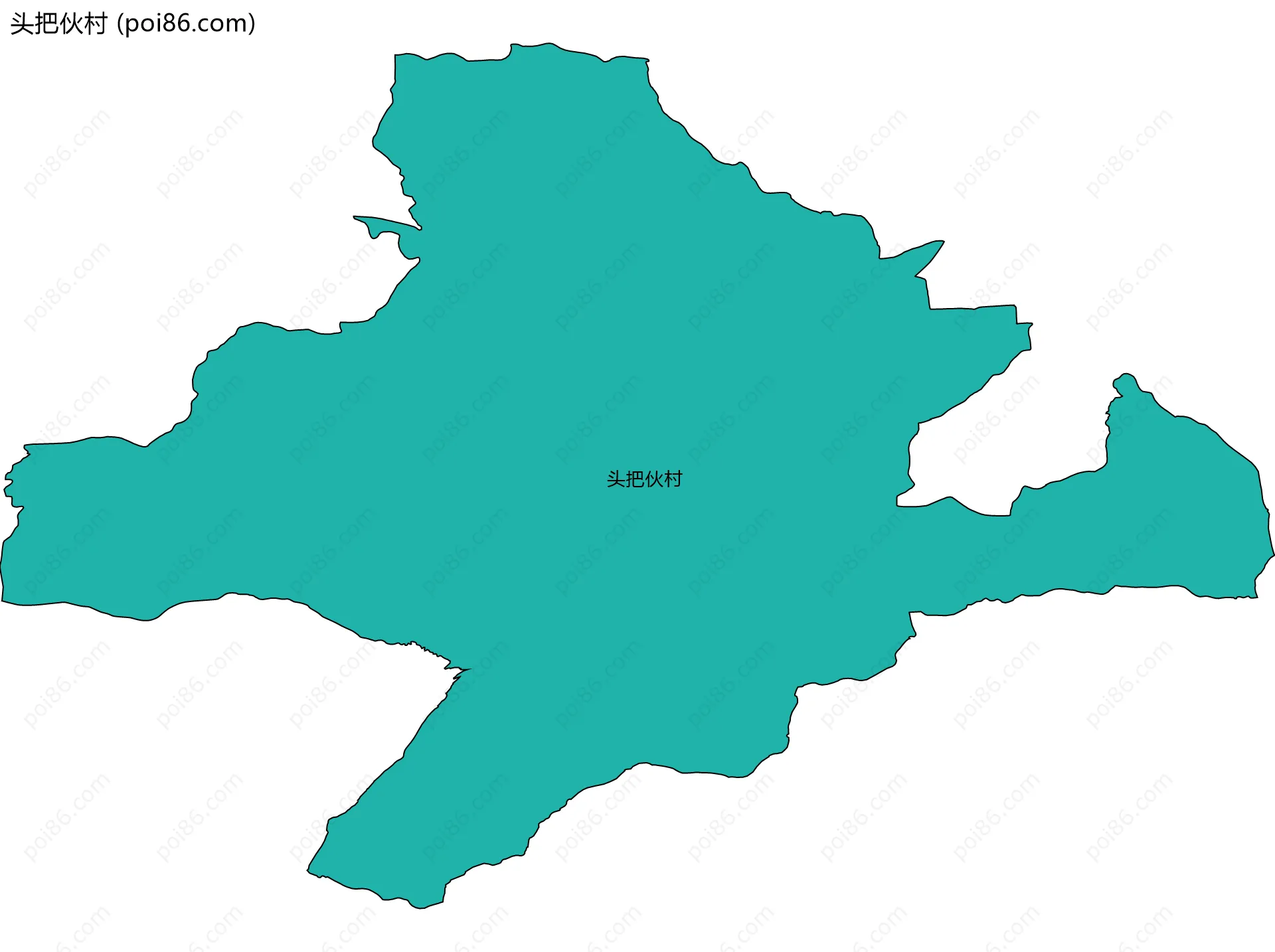 头把伙村边界地图