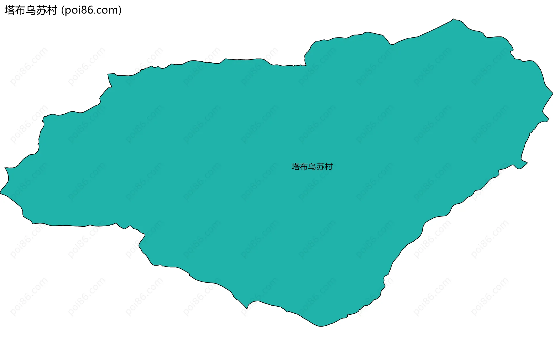 塔布乌苏村边界地图