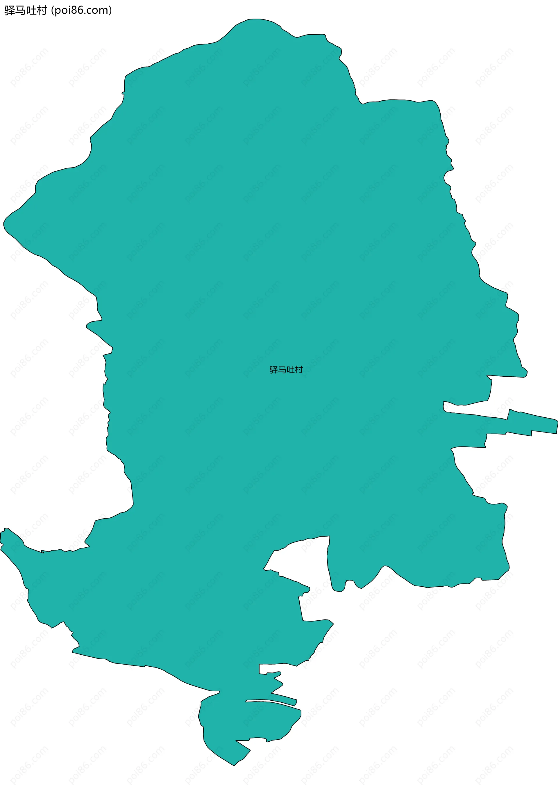 驿马吐村边界地图