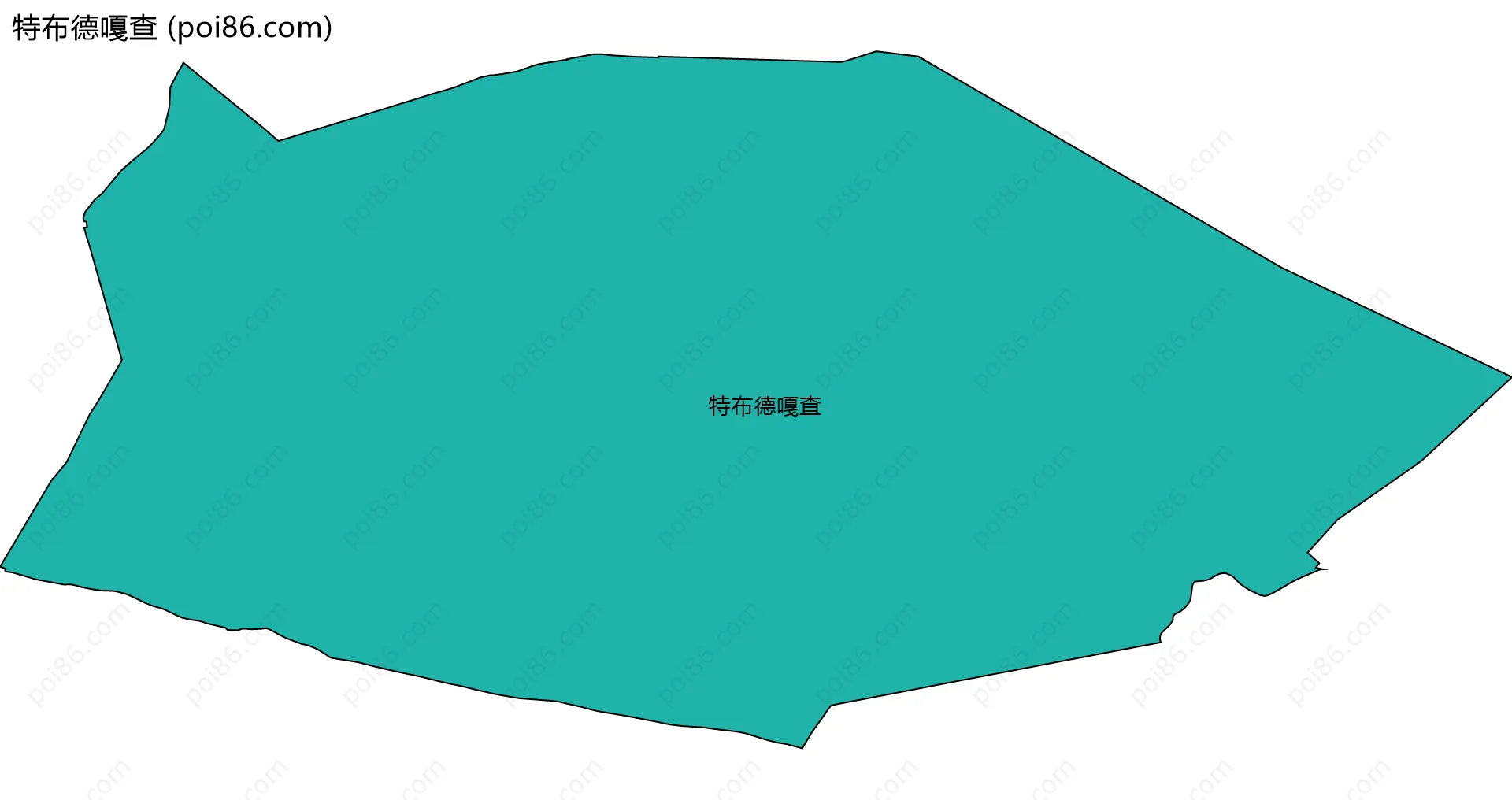 特布德嘎查边界地图