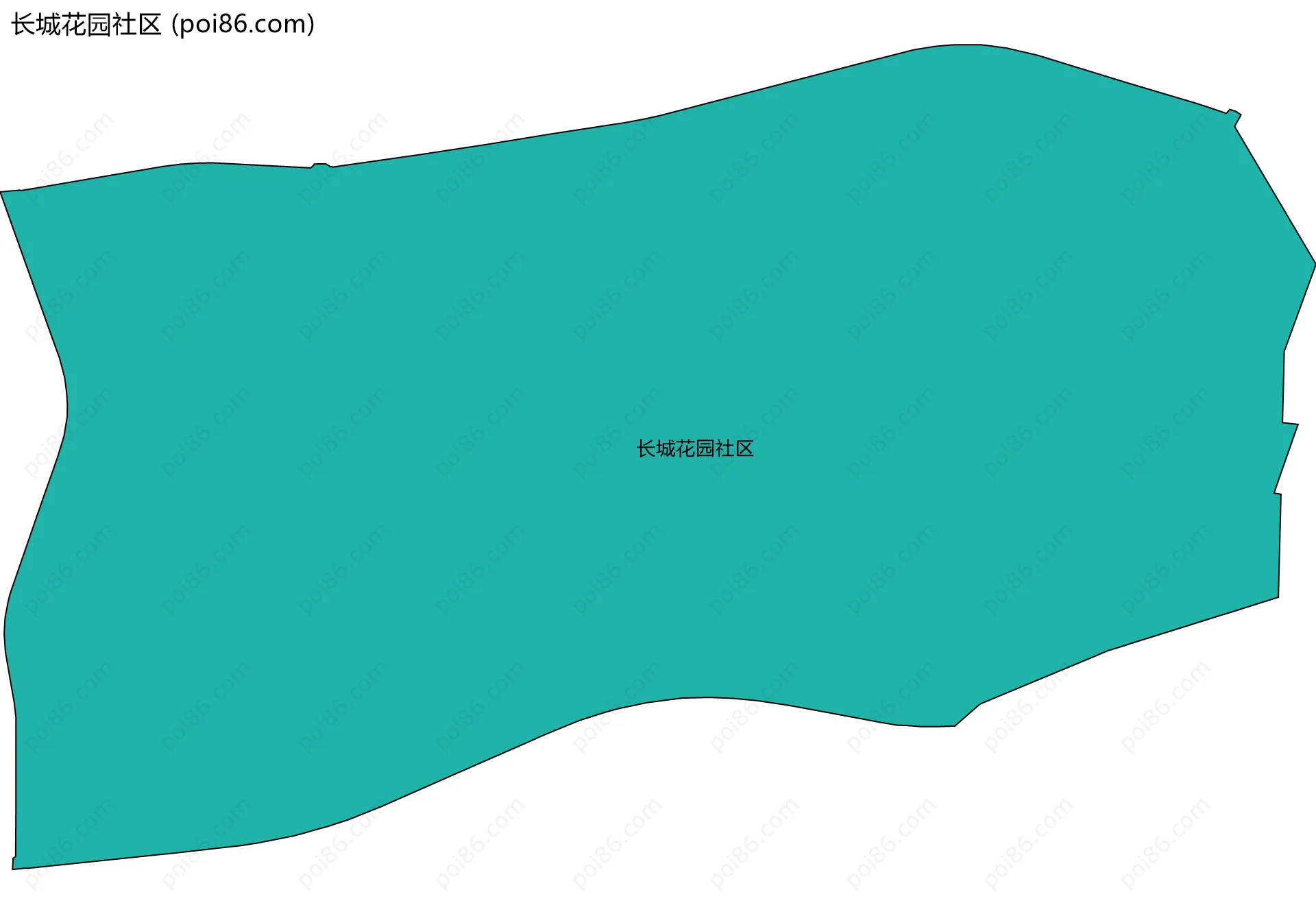 长城花园社区边界地图