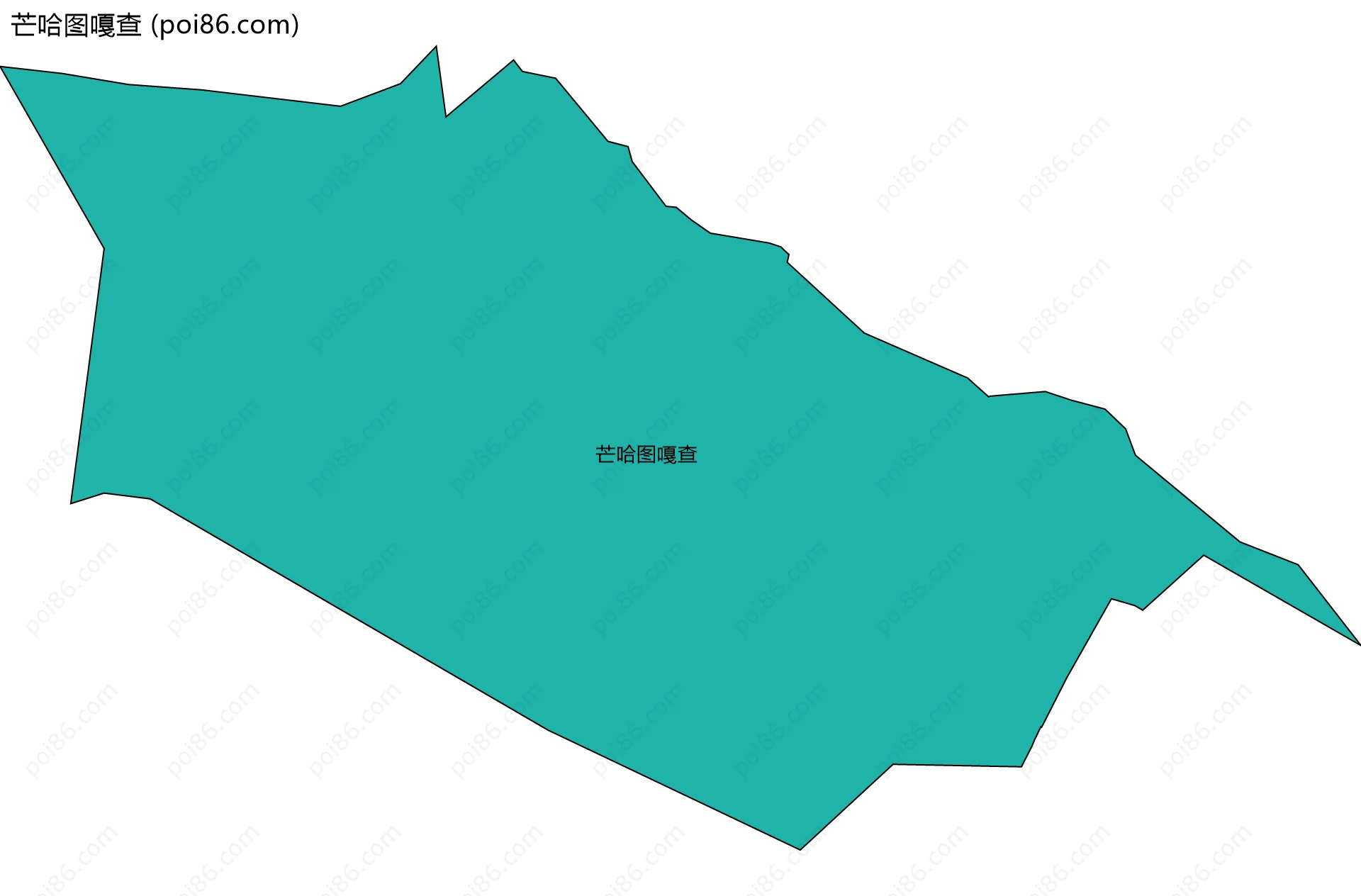 芒哈图嘎查边界地图