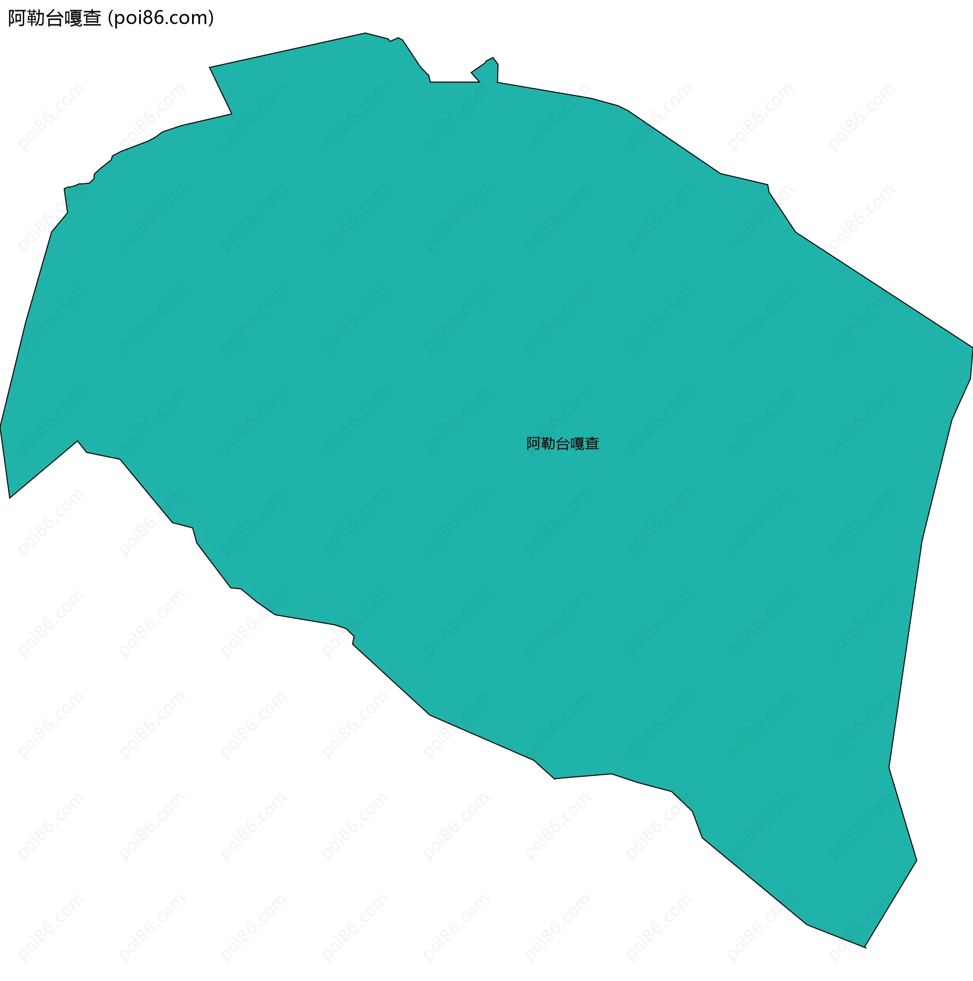 阿勒台嘎查边界地图