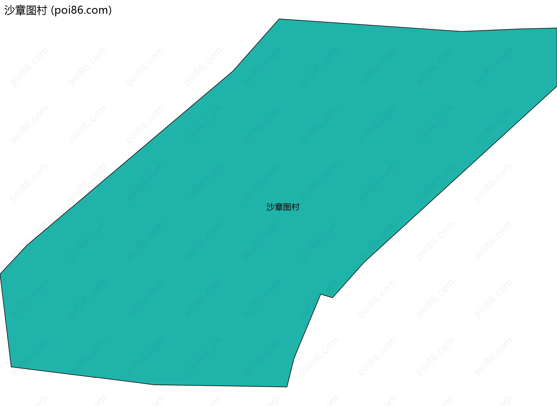 沙章图村边界地图