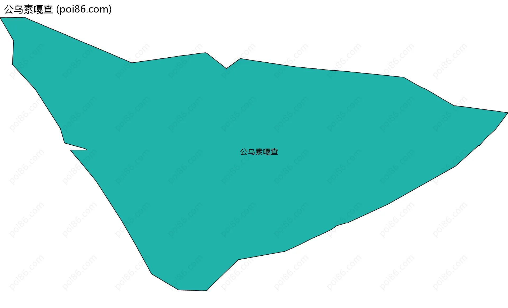 公乌素嘎查边界地图