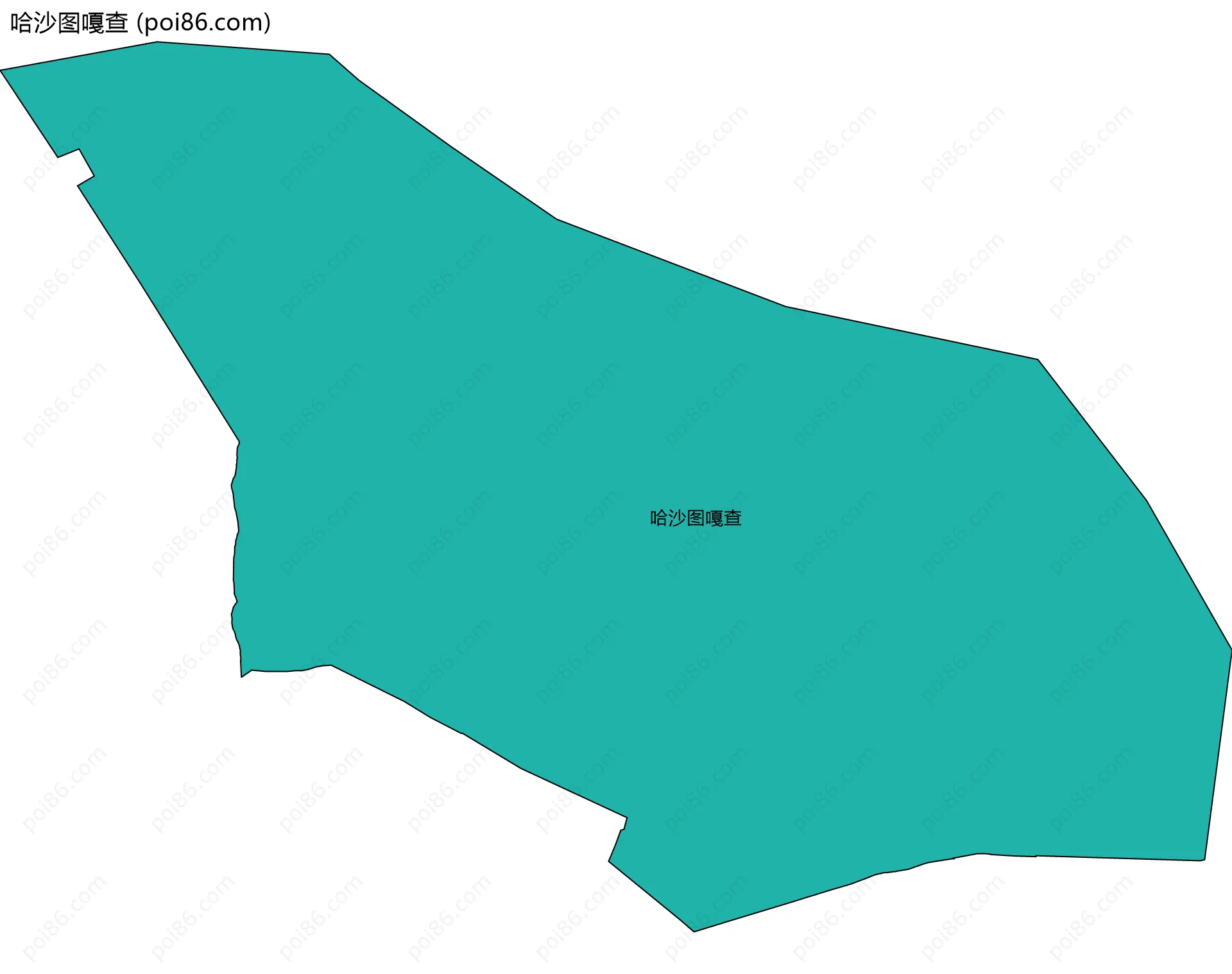 哈沙图嘎查边界地图