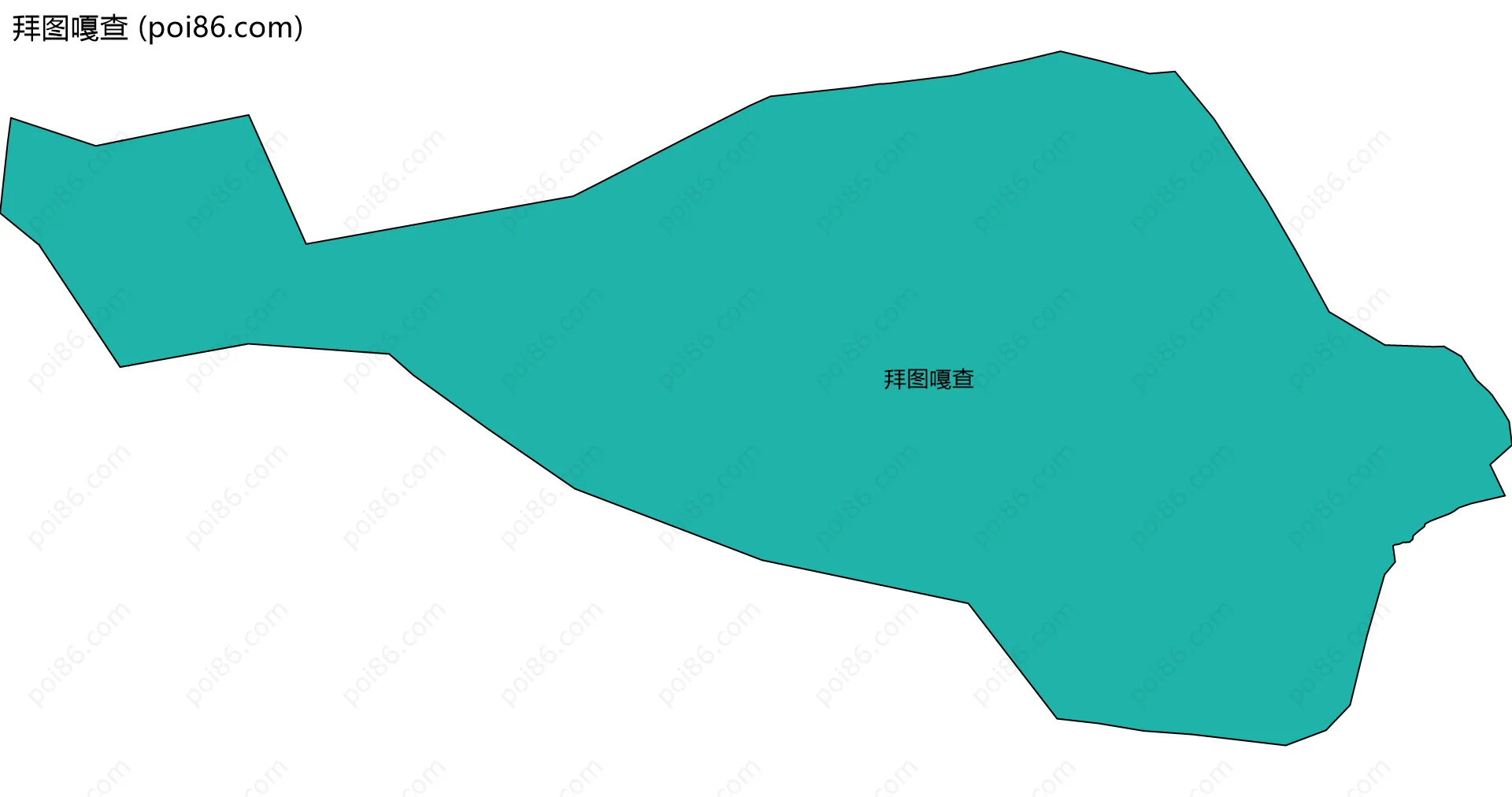 拜图嘎查边界地图