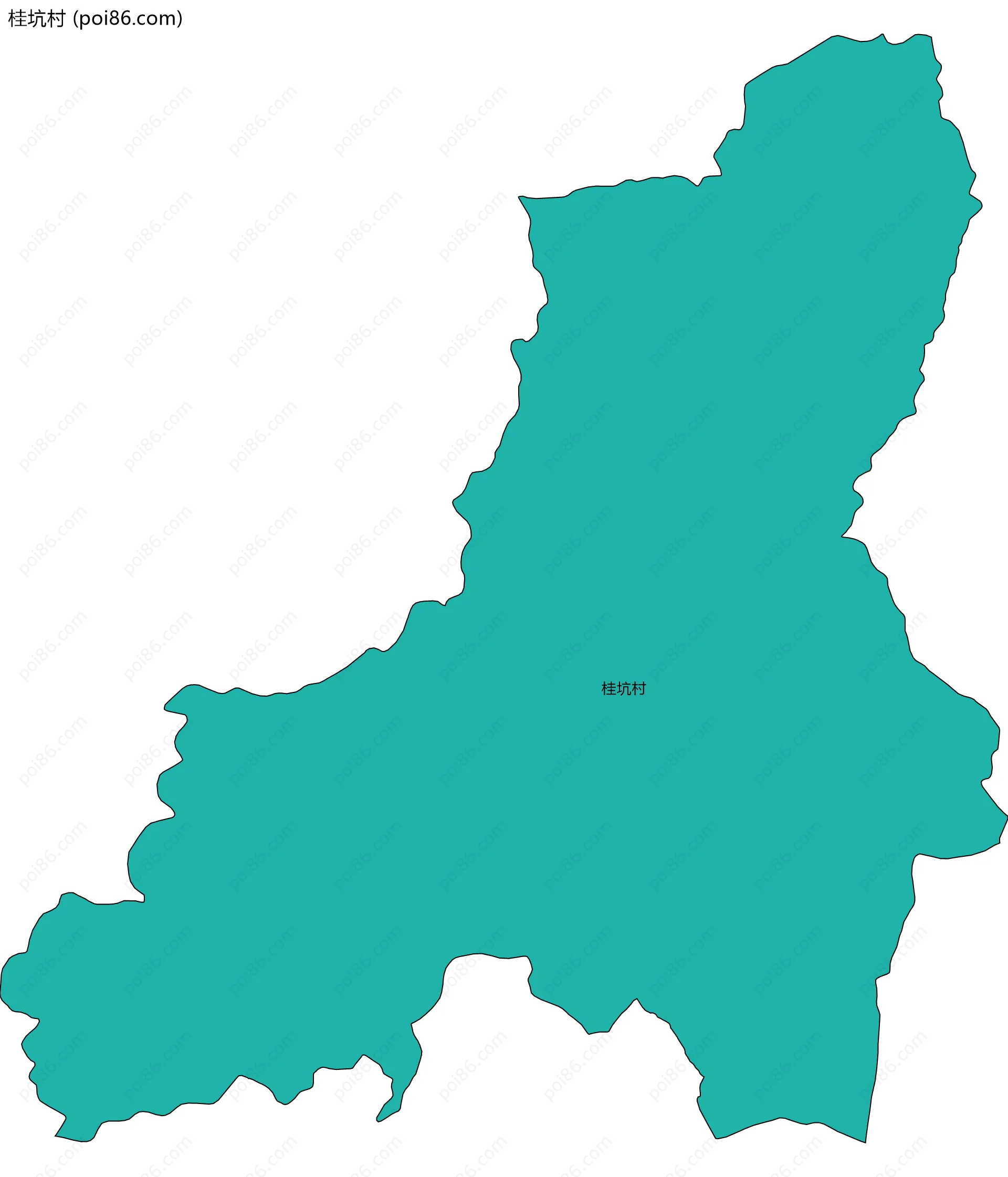 桂坑村边界地图