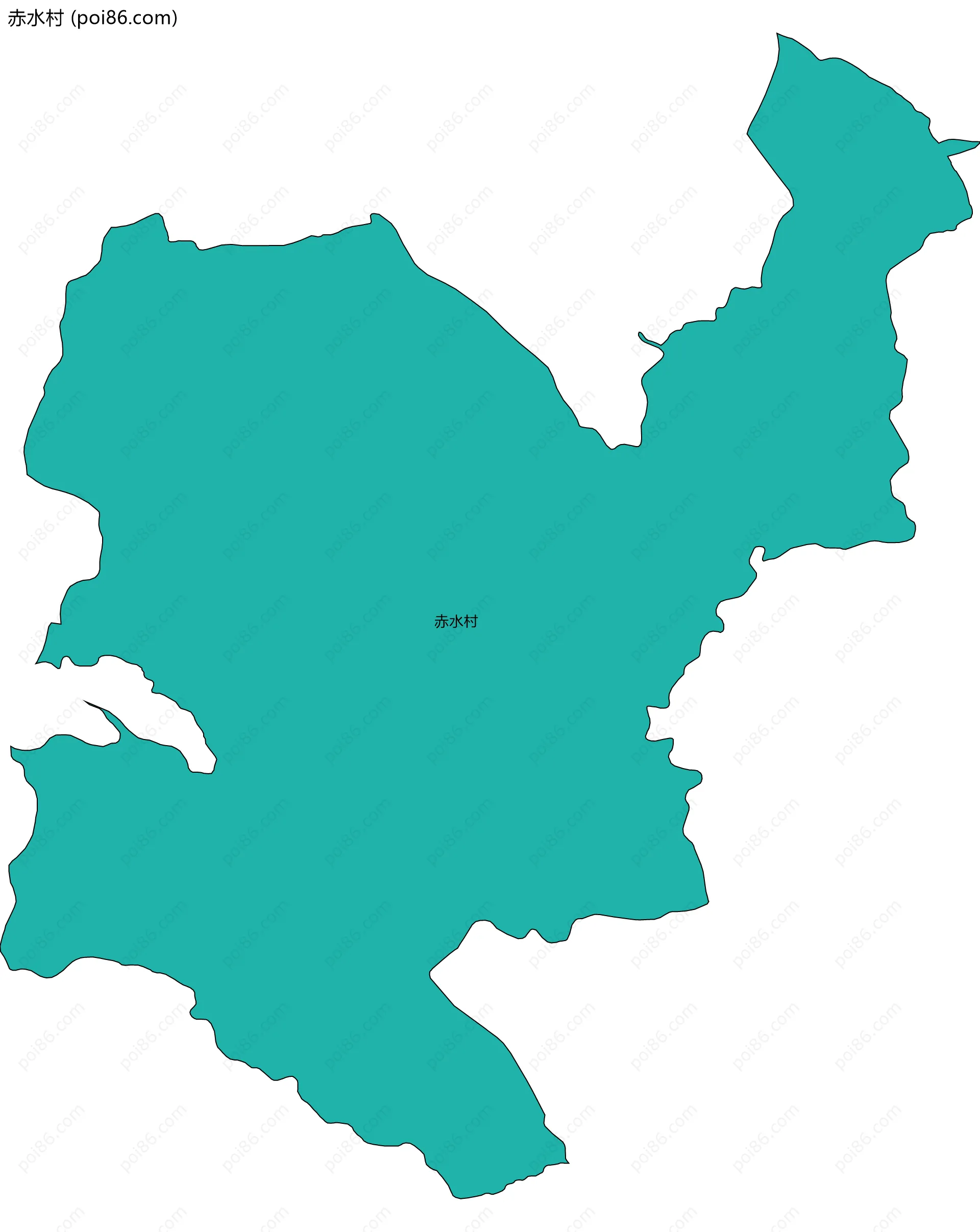 赤水村边界地图