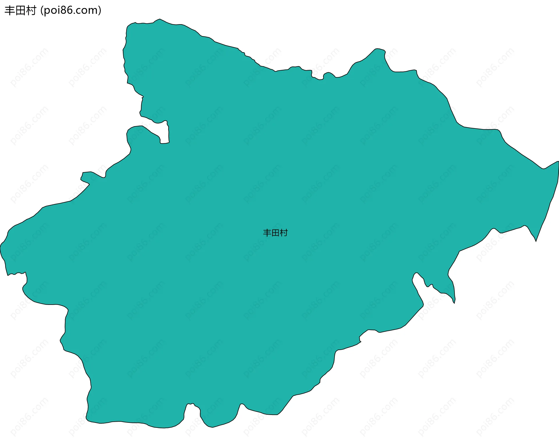 丰田村边界地图