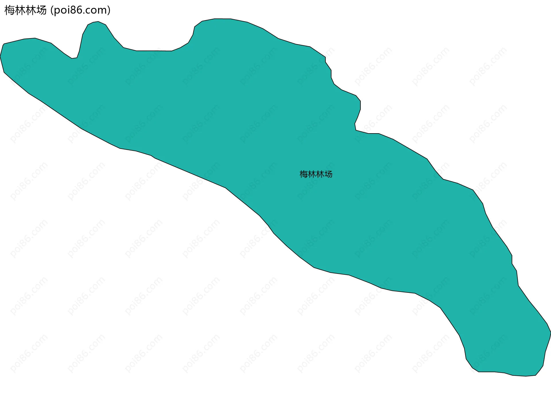 梅林林场边界地图