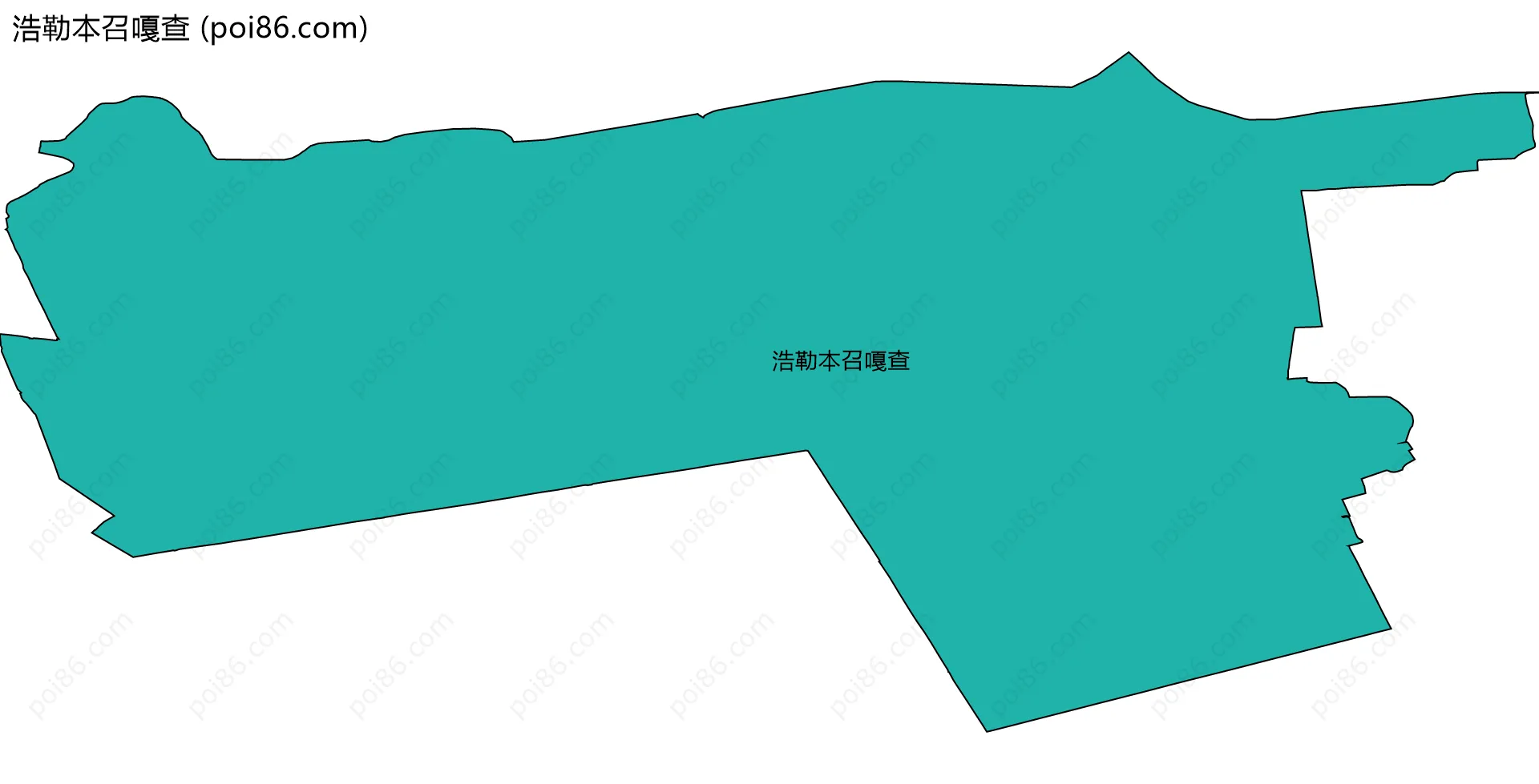 浩勒本召嘎查边界地图