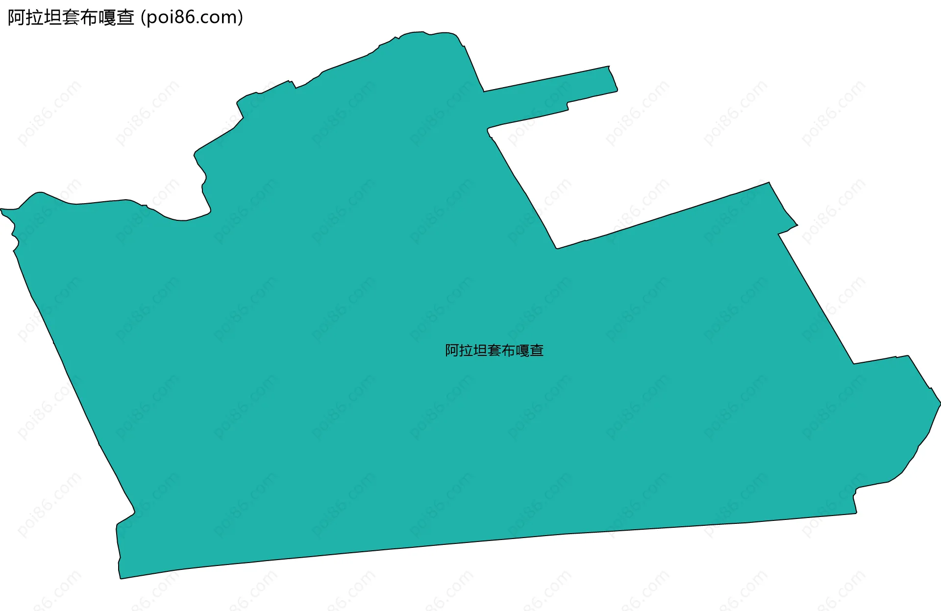 阿拉坦套布嘎查边界地图
