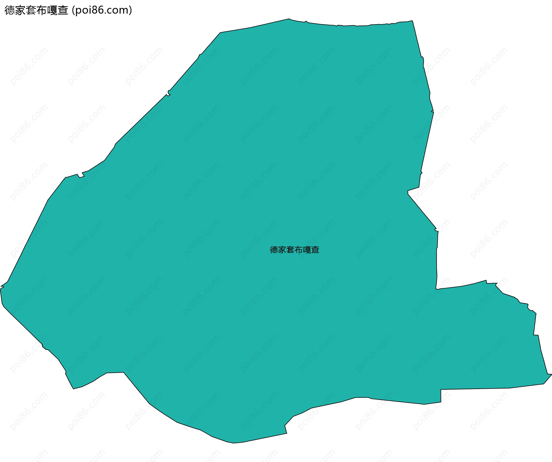 德家套布嘎查边界地图