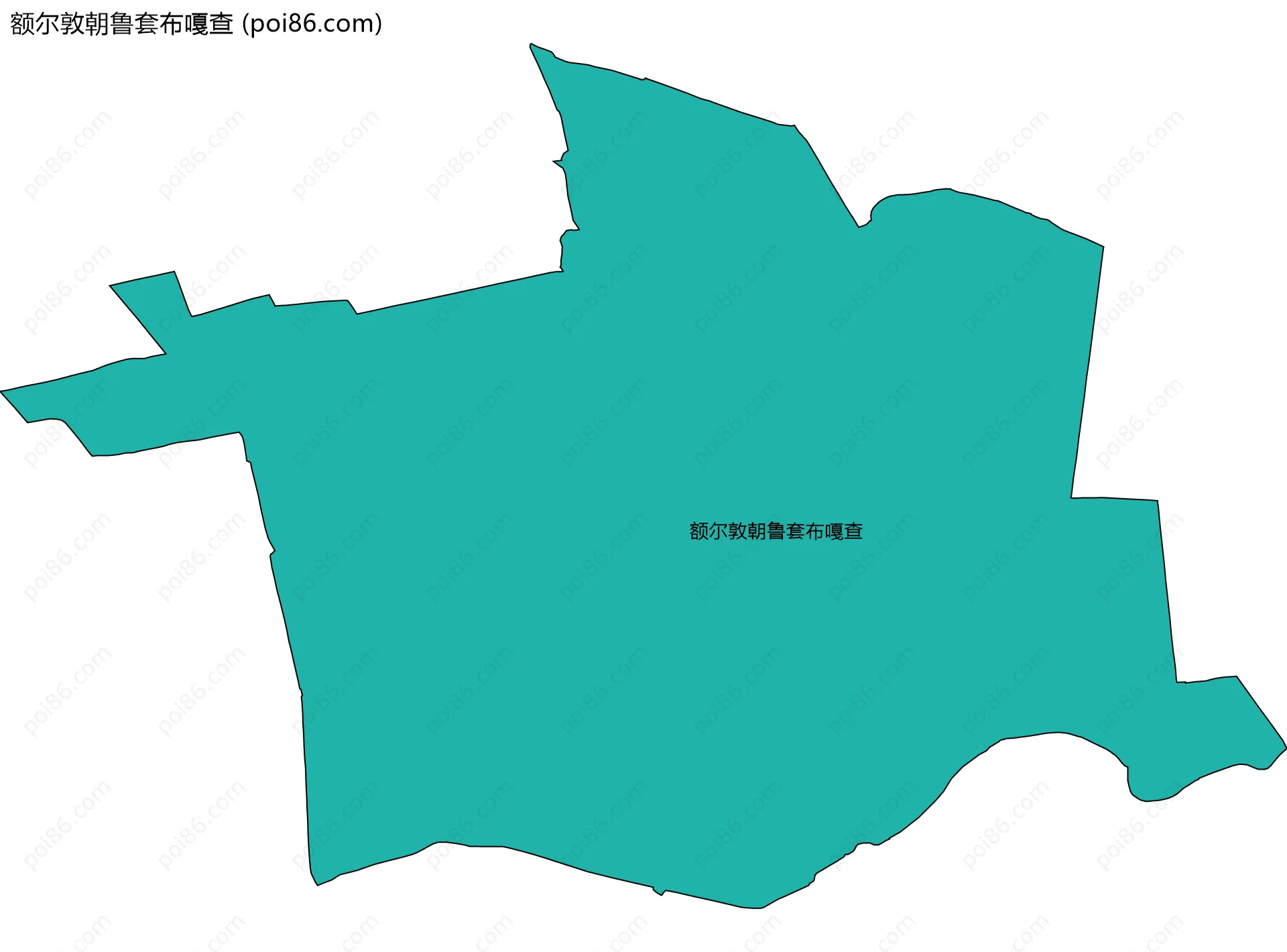 额尔敦朝鲁套布嘎查边界地图