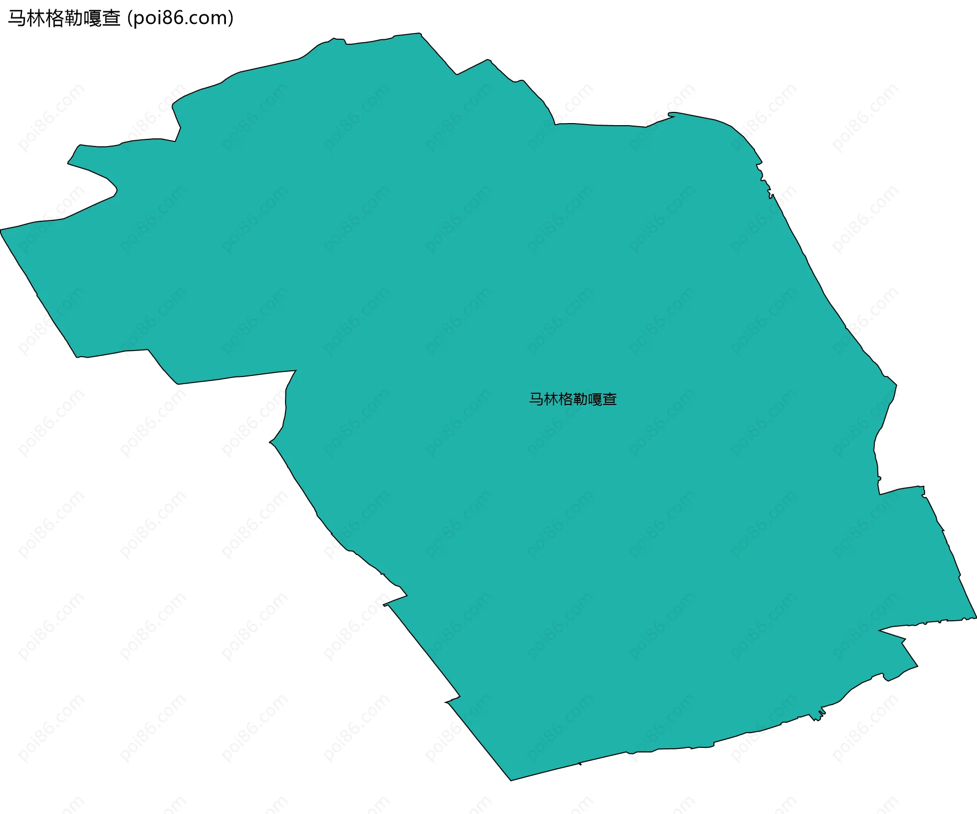 马林格勒嘎查边界地图