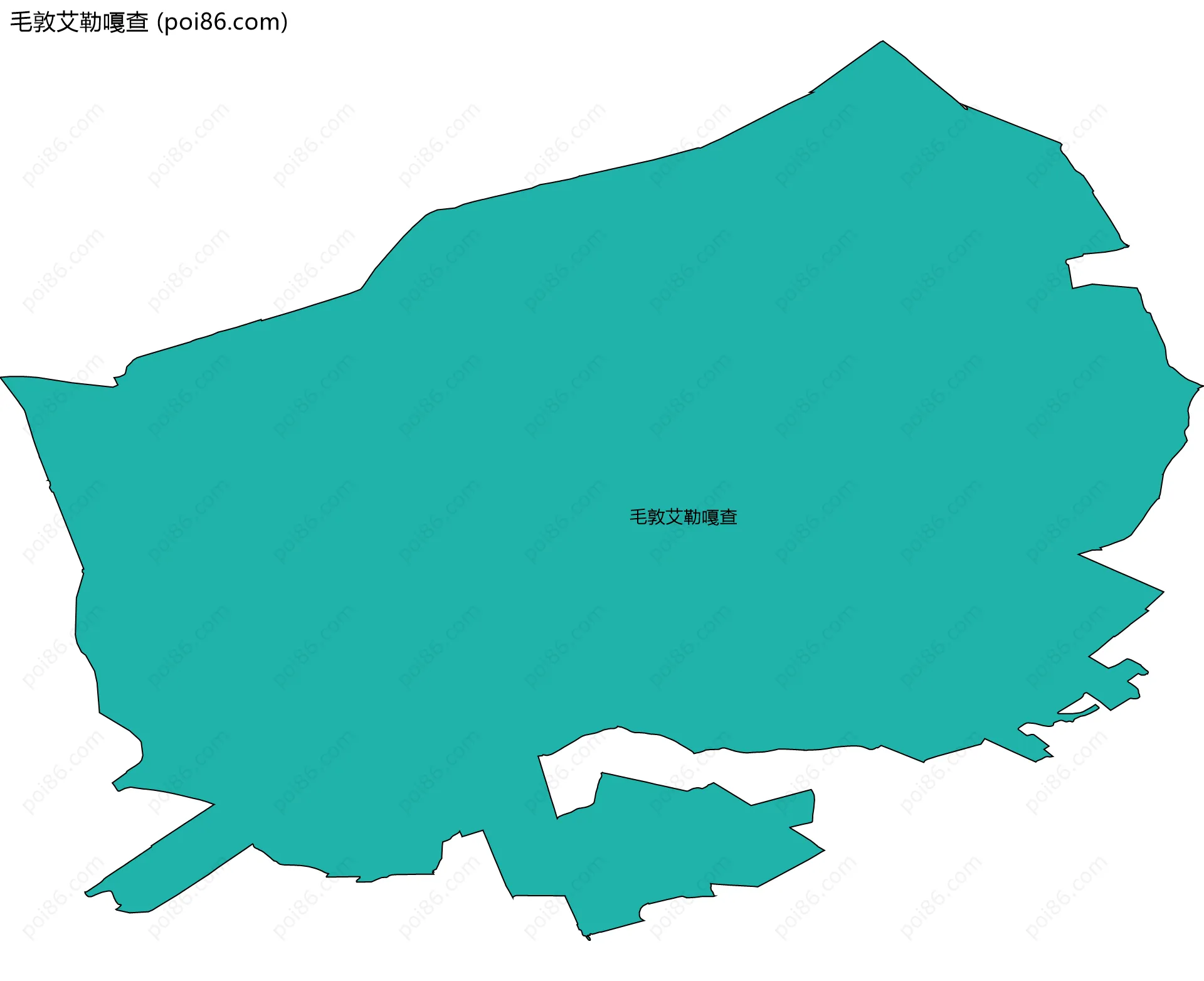 毛敦艾勒嘎查边界地图