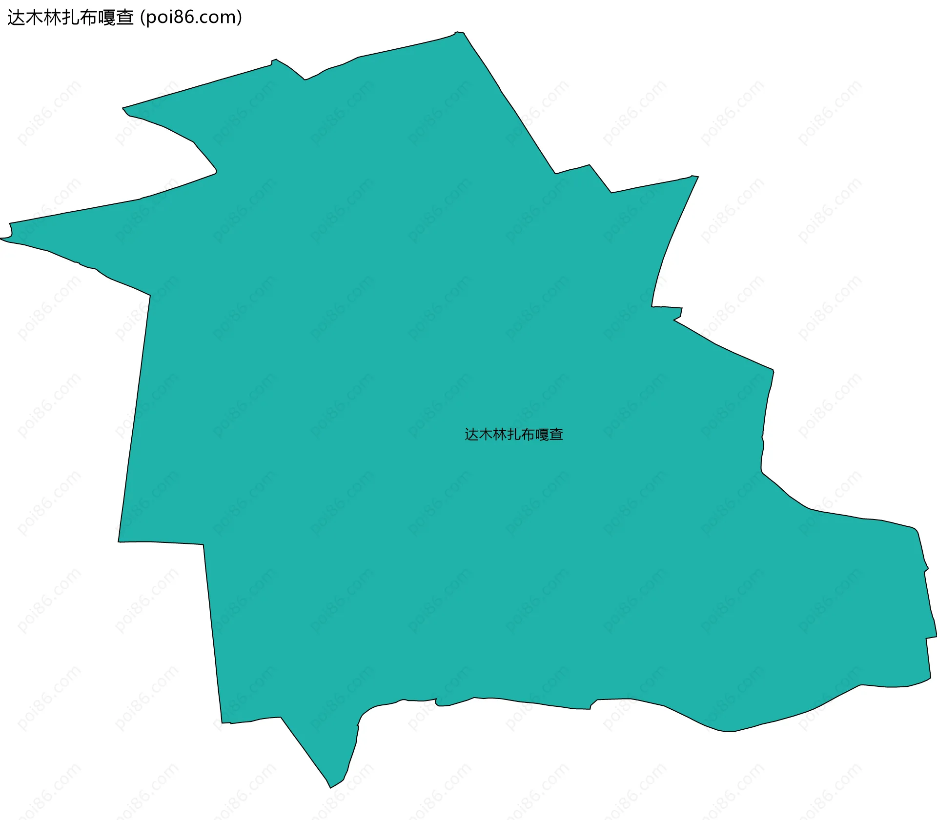 达木林扎布嘎查边界地图