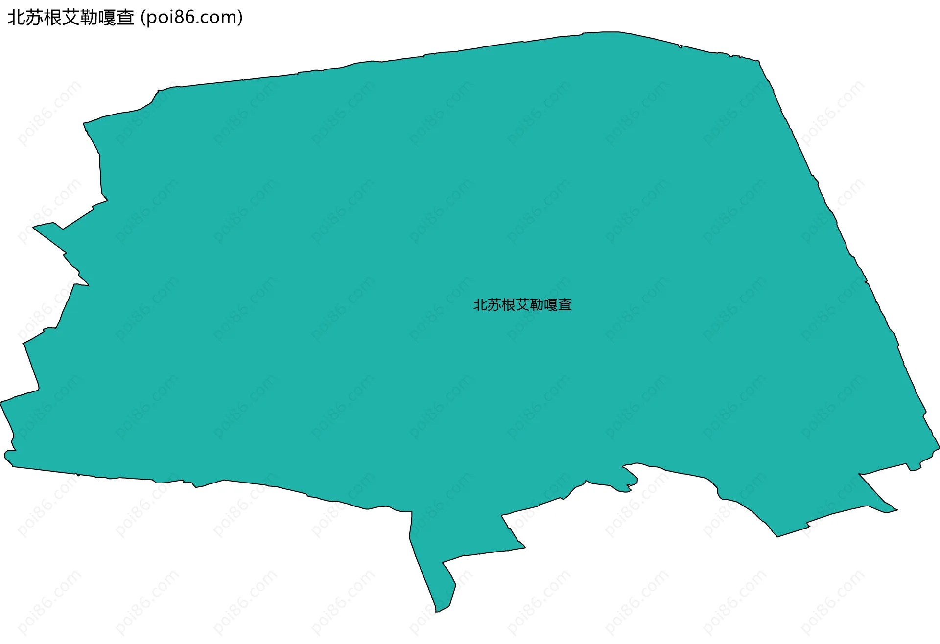 北苏根艾勒嘎查边界地图