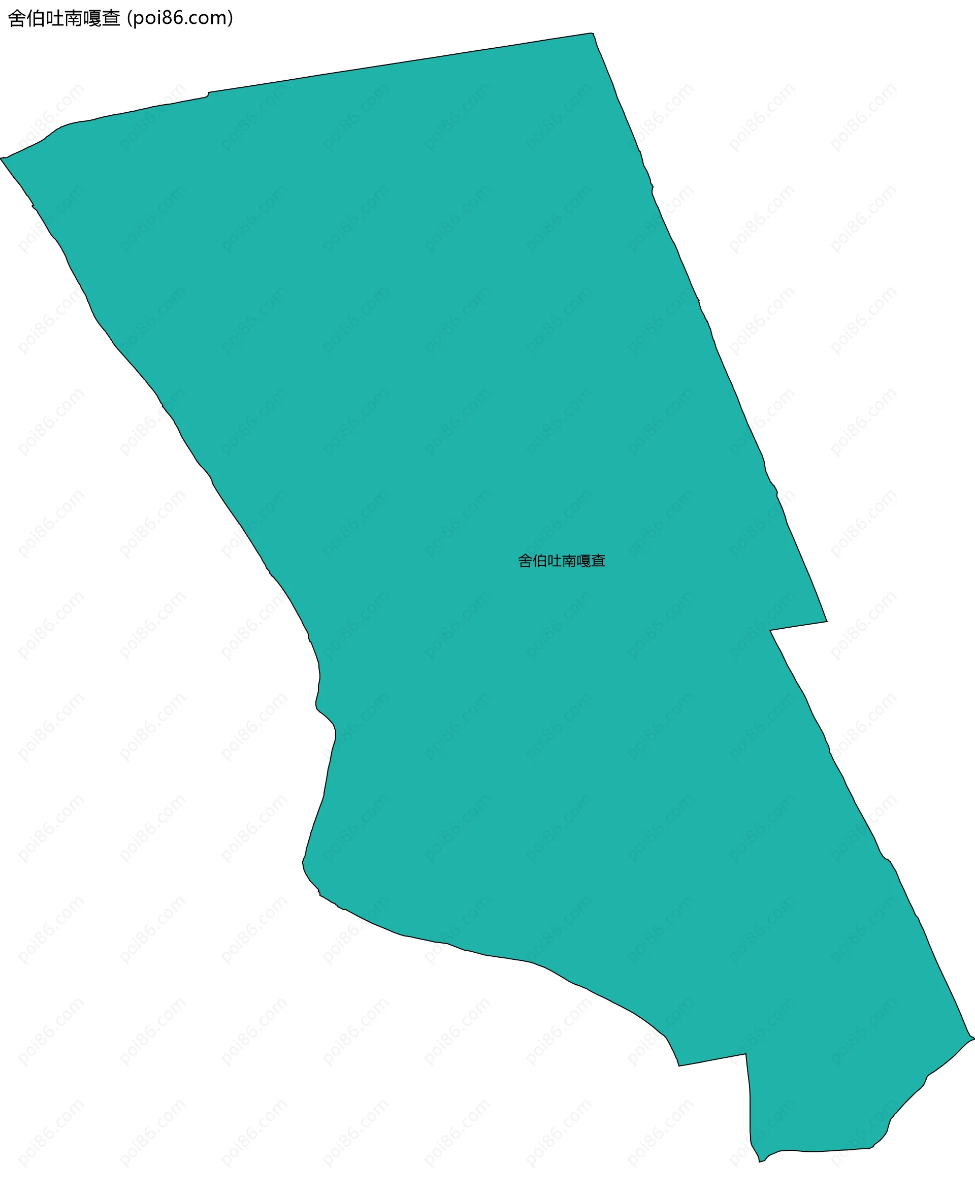 舍伯吐南嘎查边界地图