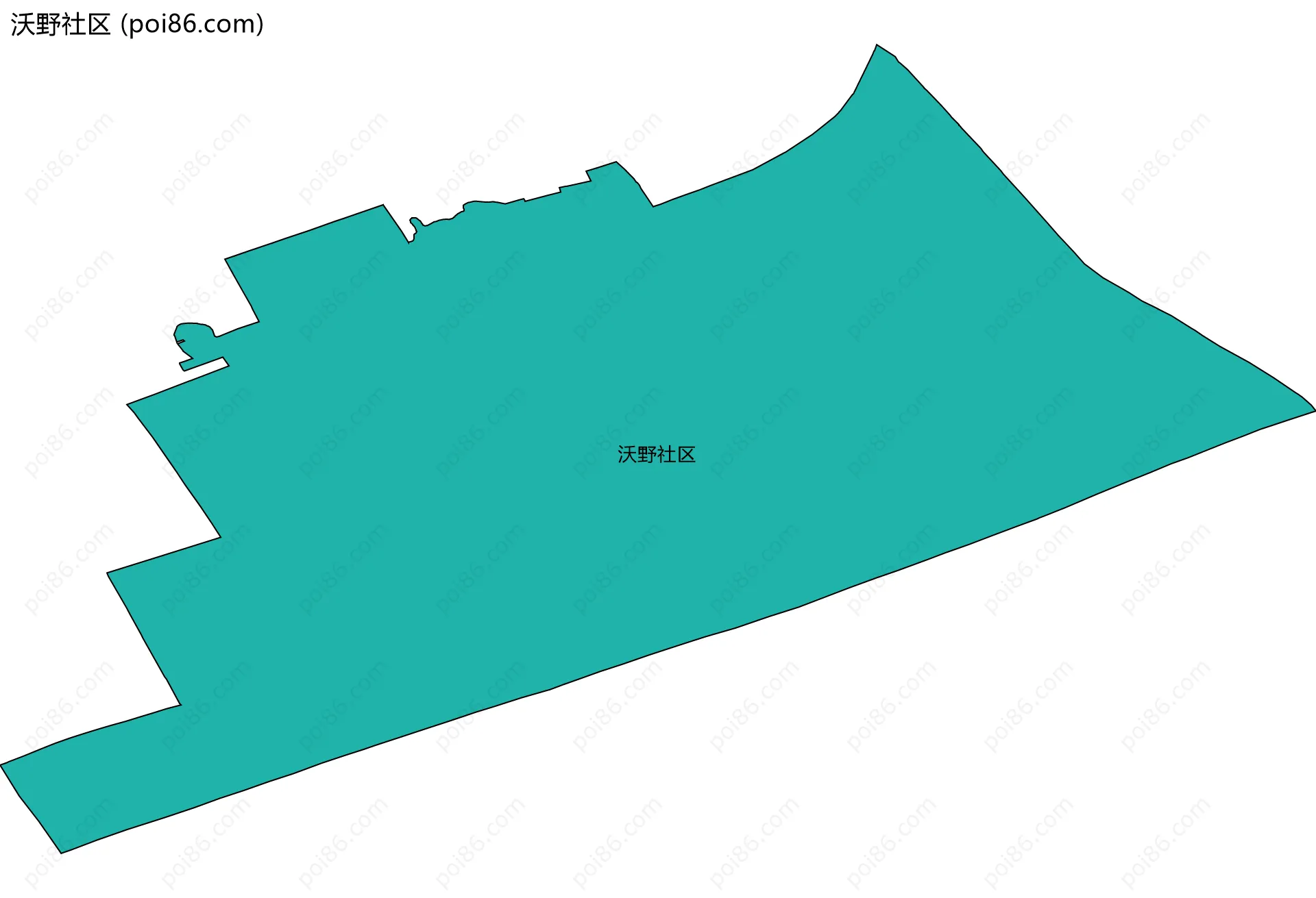 沃野社区边界地图