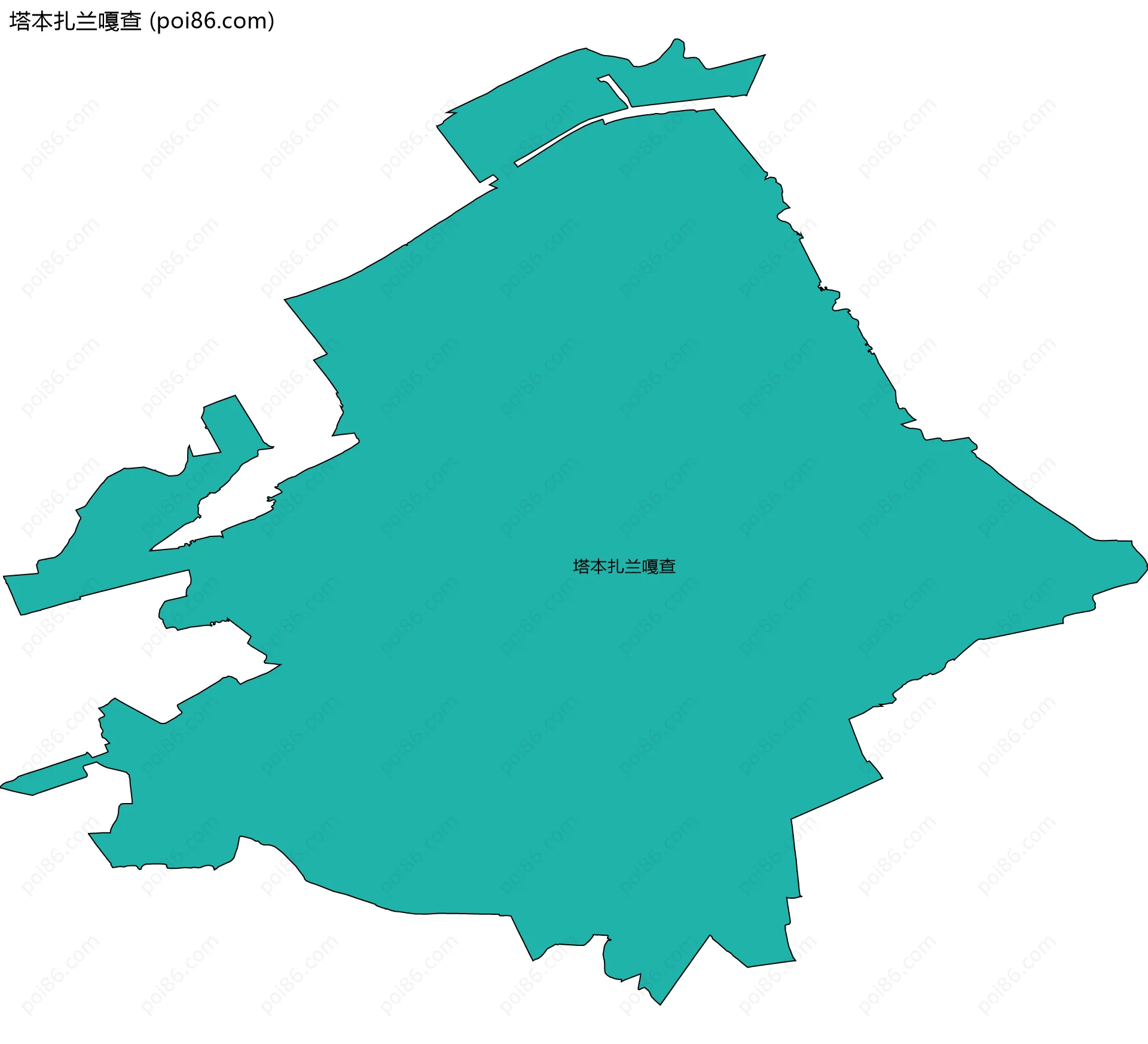 塔本扎兰嘎查边界地图