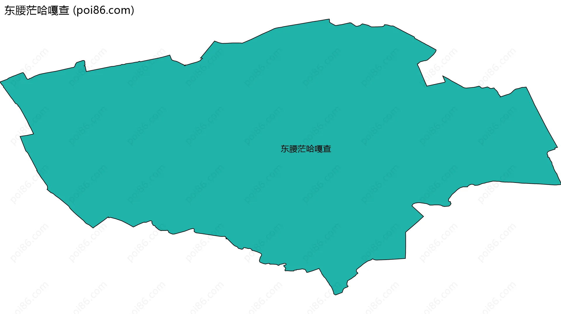 东腰茫哈嘎查边界地图
