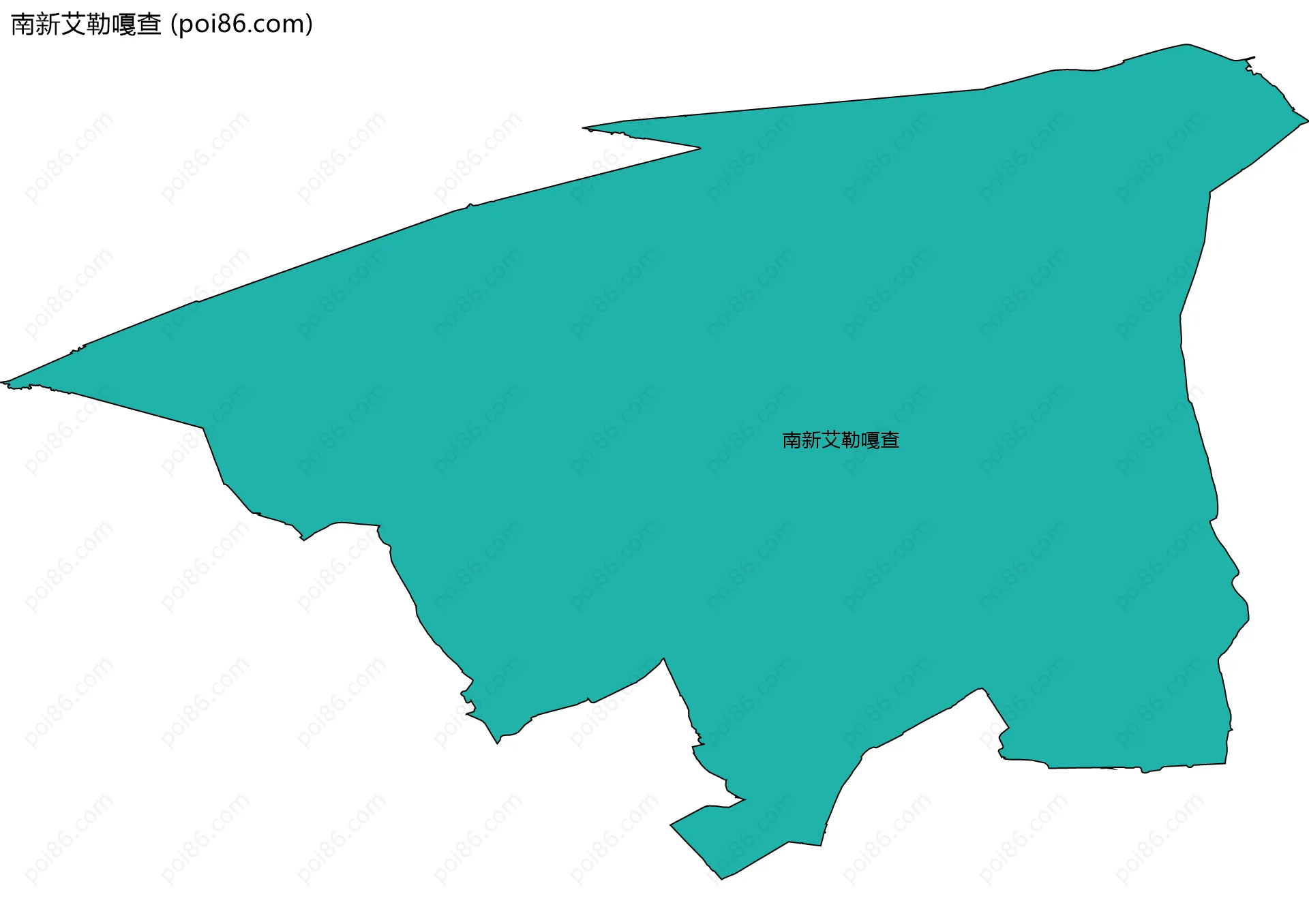南新艾勒嘎查边界地图