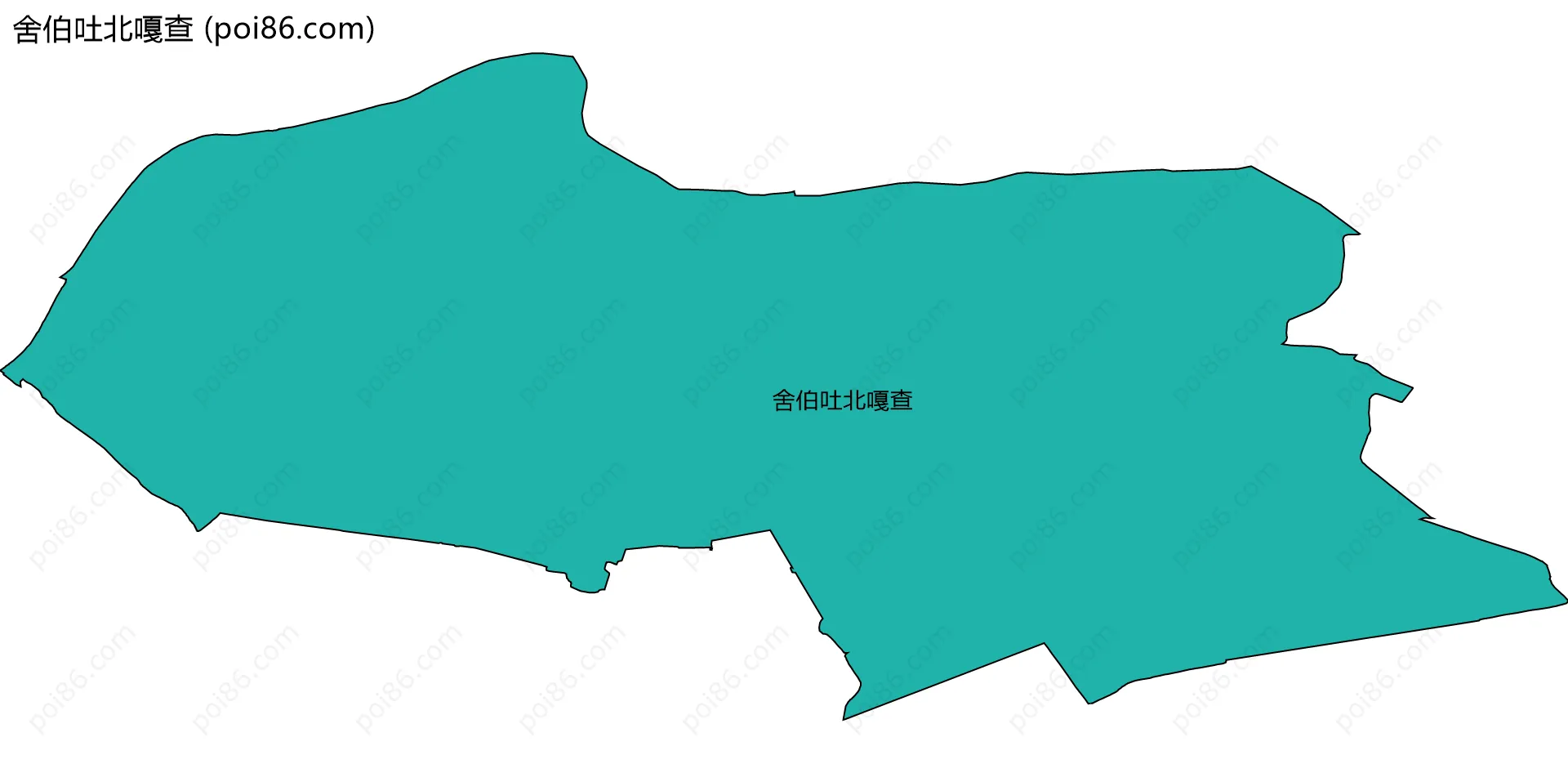 舍伯吐北嘎查边界地图