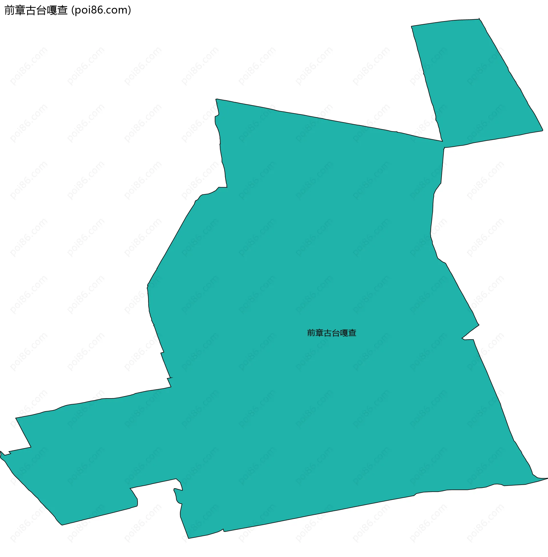 前章古台嘎查边界地图