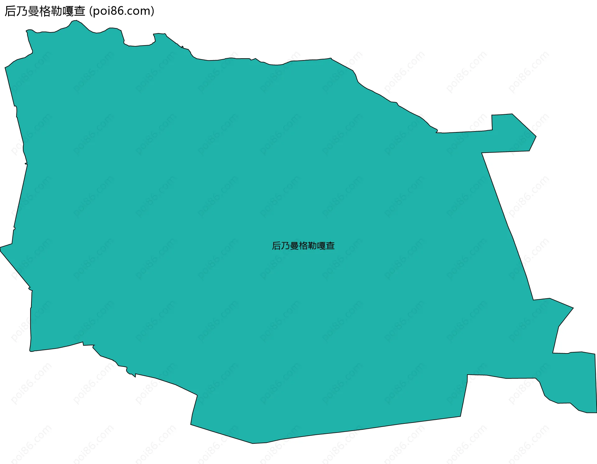 后乃曼格勒嘎查边界地图