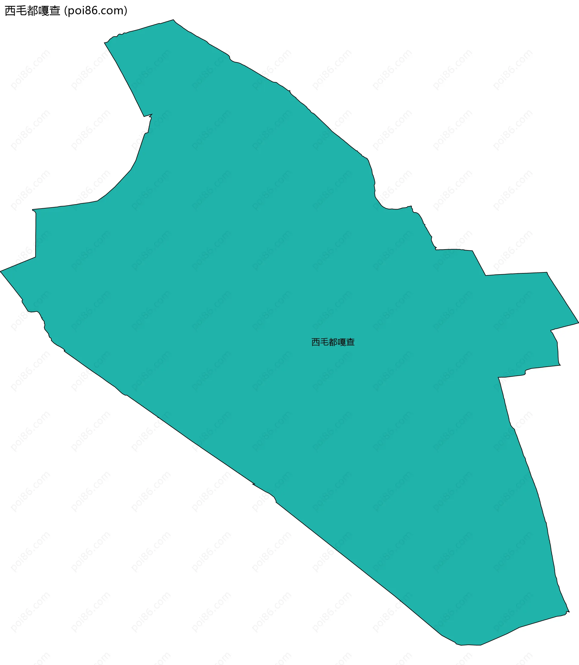 西毛都嘎查边界地图