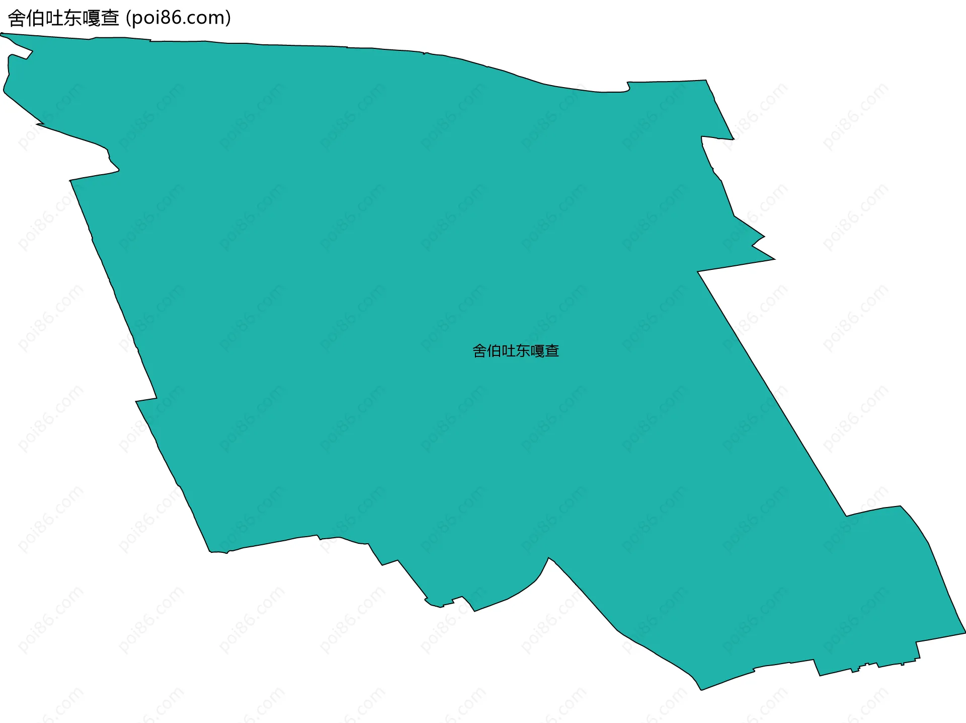 舍伯吐东嘎查边界地图