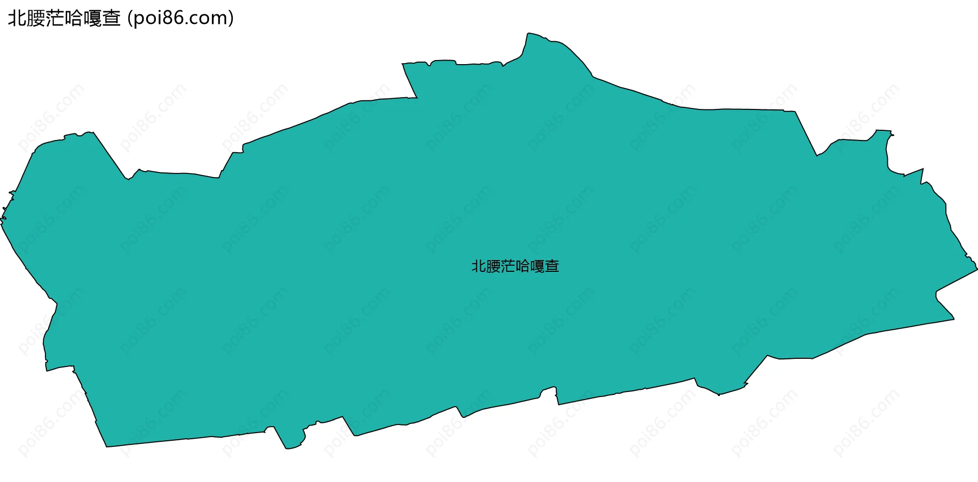 北腰茫哈嘎查边界地图